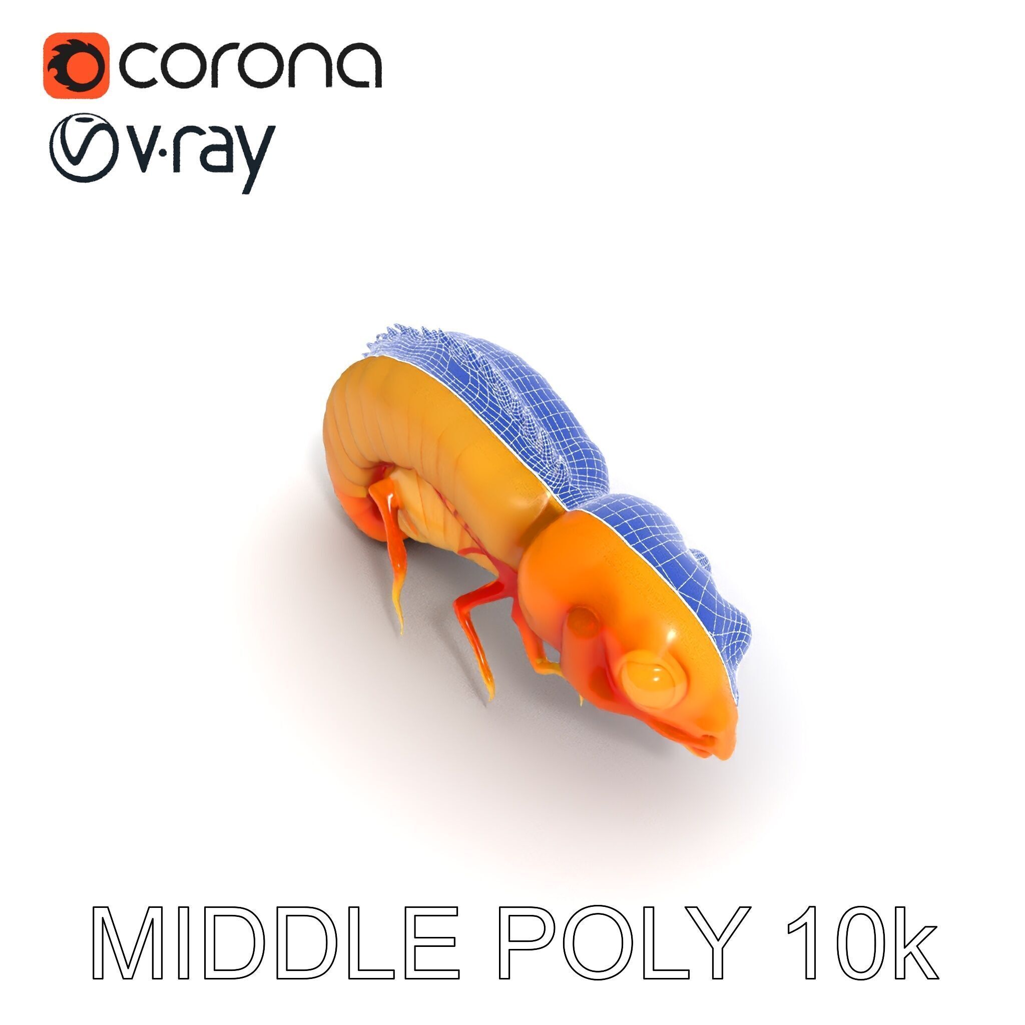Alien Insect Creature Model Pack with Detailed Features Low-poly 3D model_23