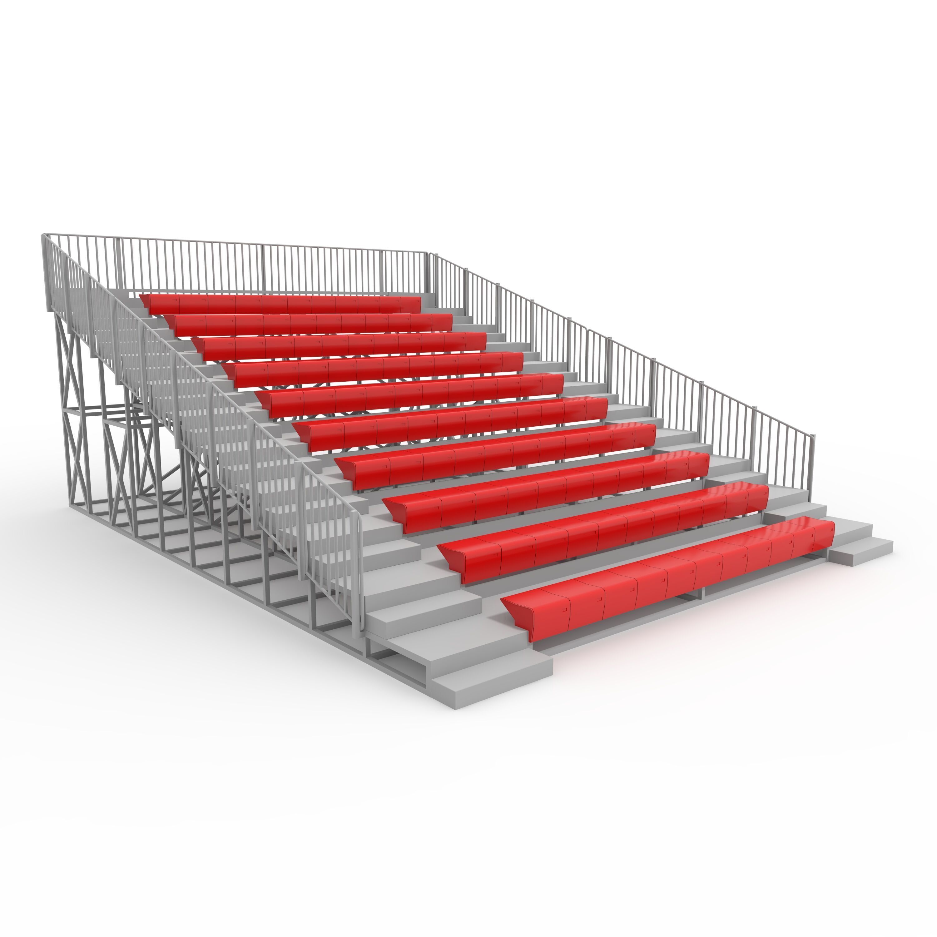 Bleachers 56 3D model_8