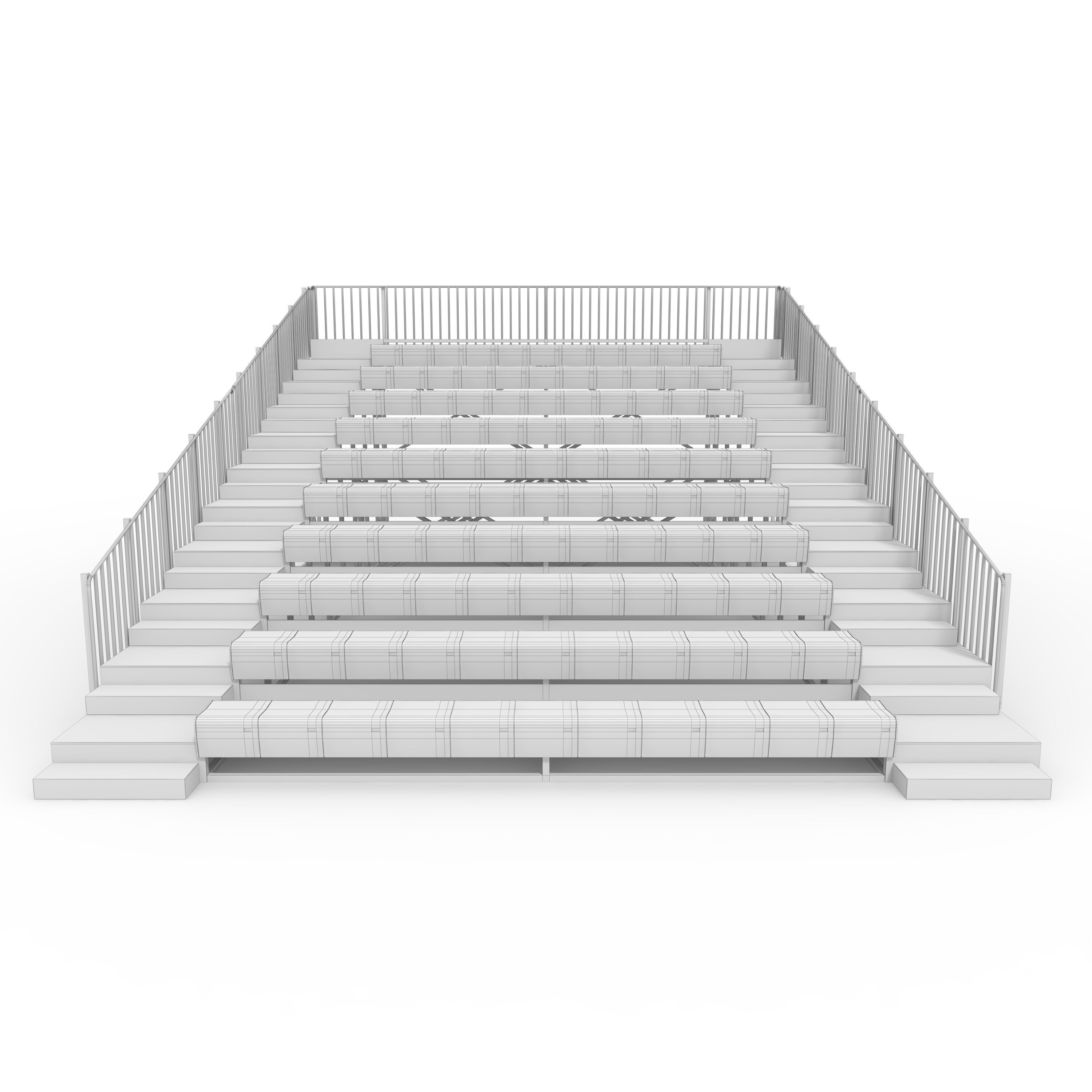 Bleachers 56 3D model_11