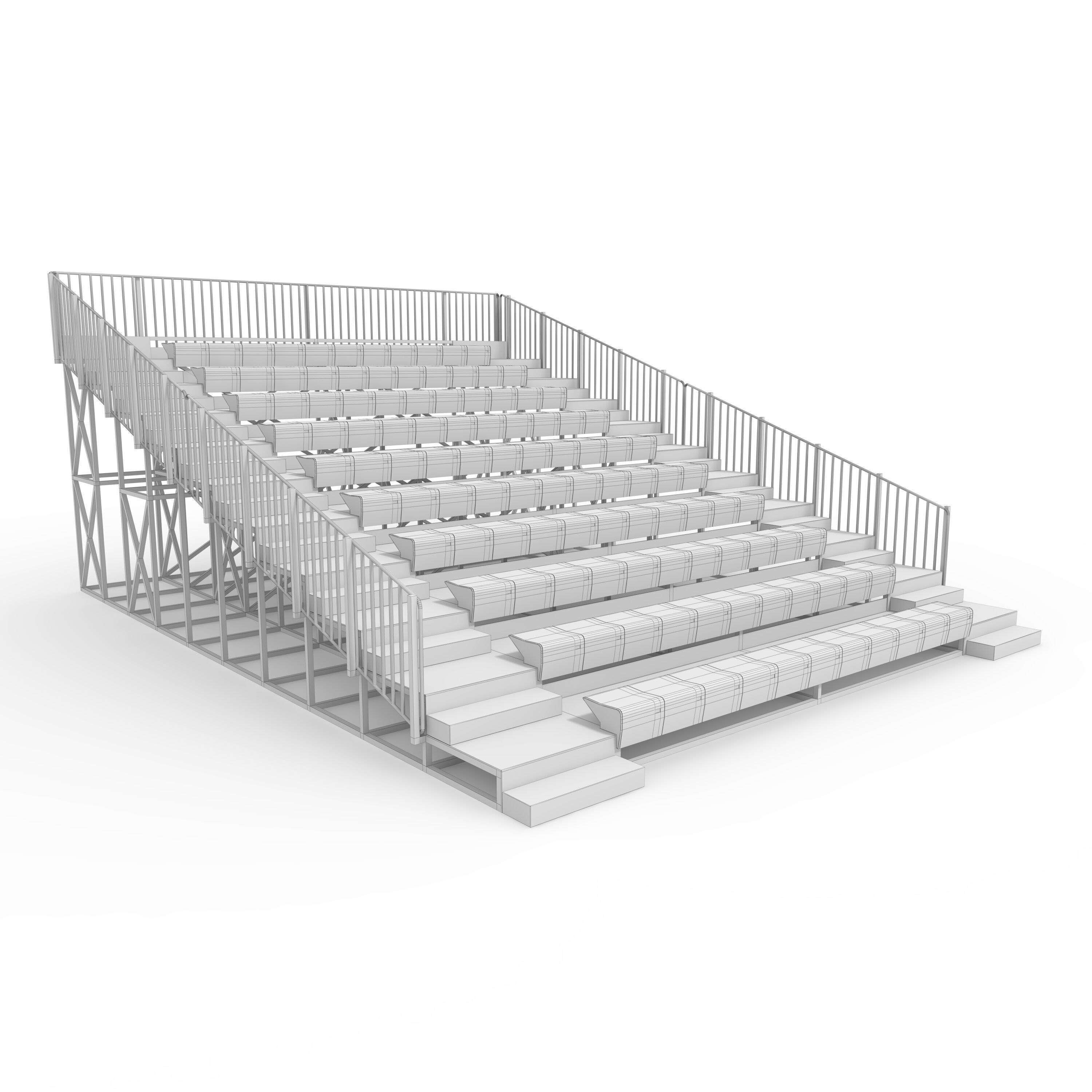 Bleachers 56 3D model_9