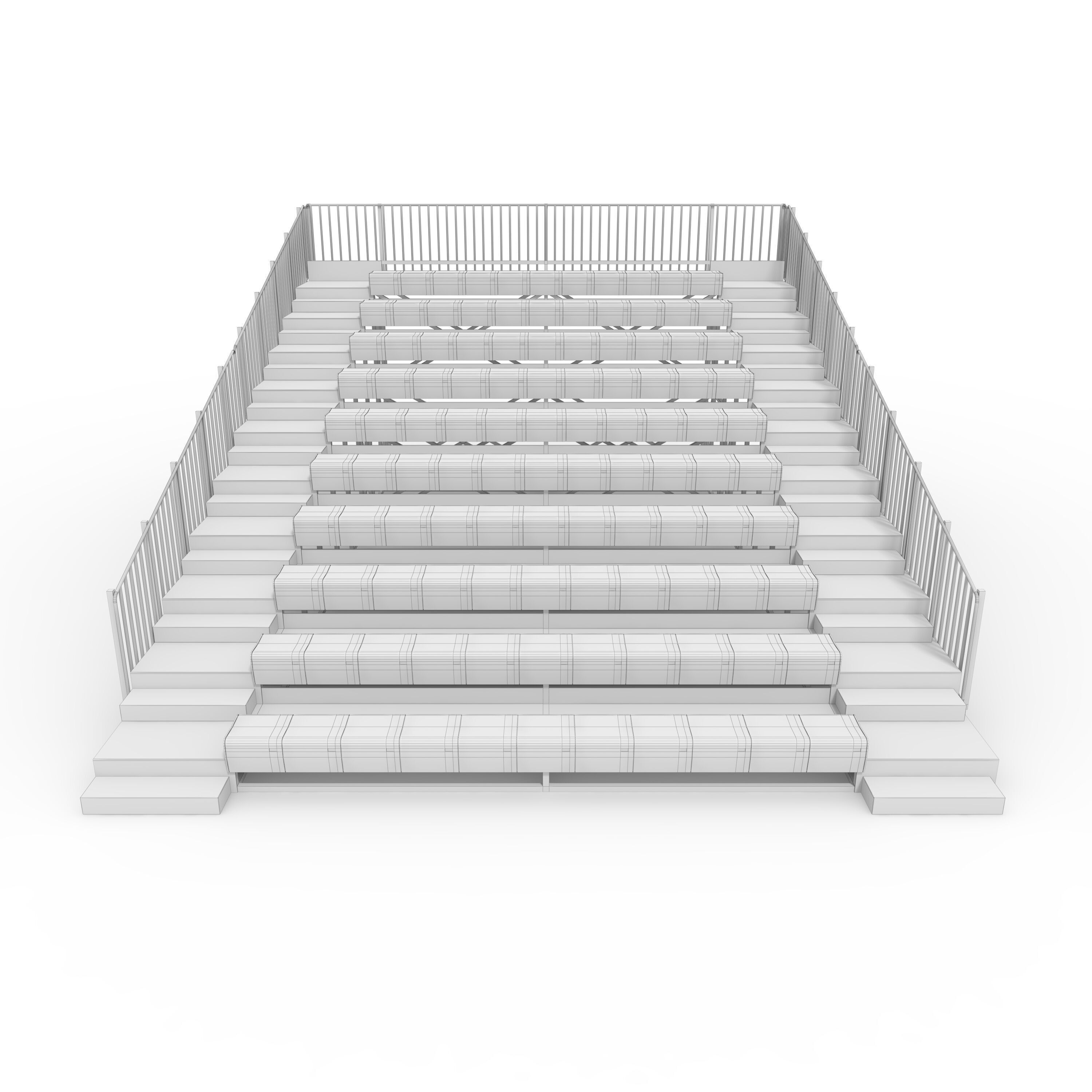 Bleachers 56 3D model_3
