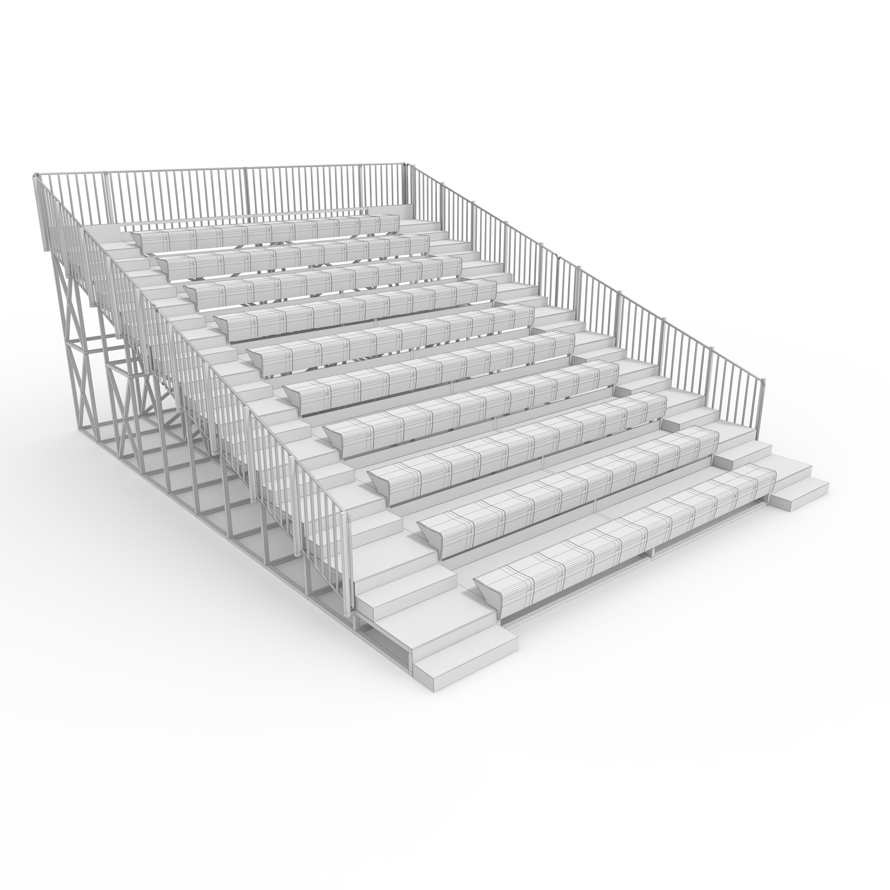 Bleachers 56 3D model_1