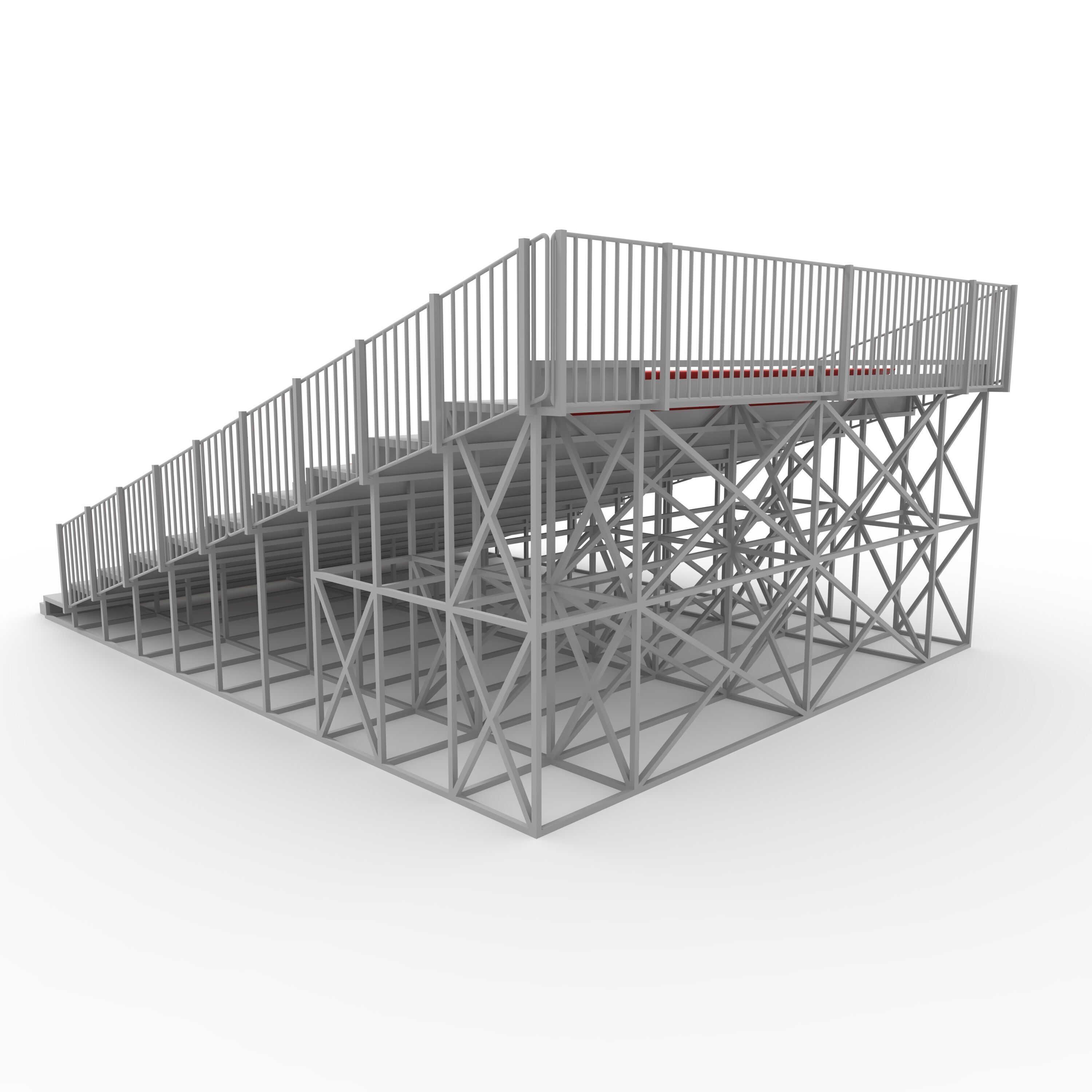 Bleachers 56 3D model_14