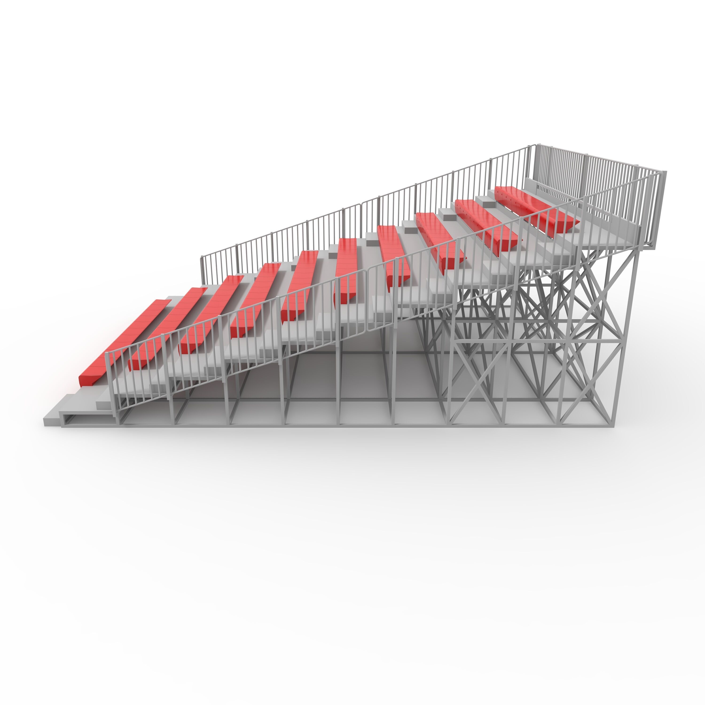 Bleachers 56 3D model_4