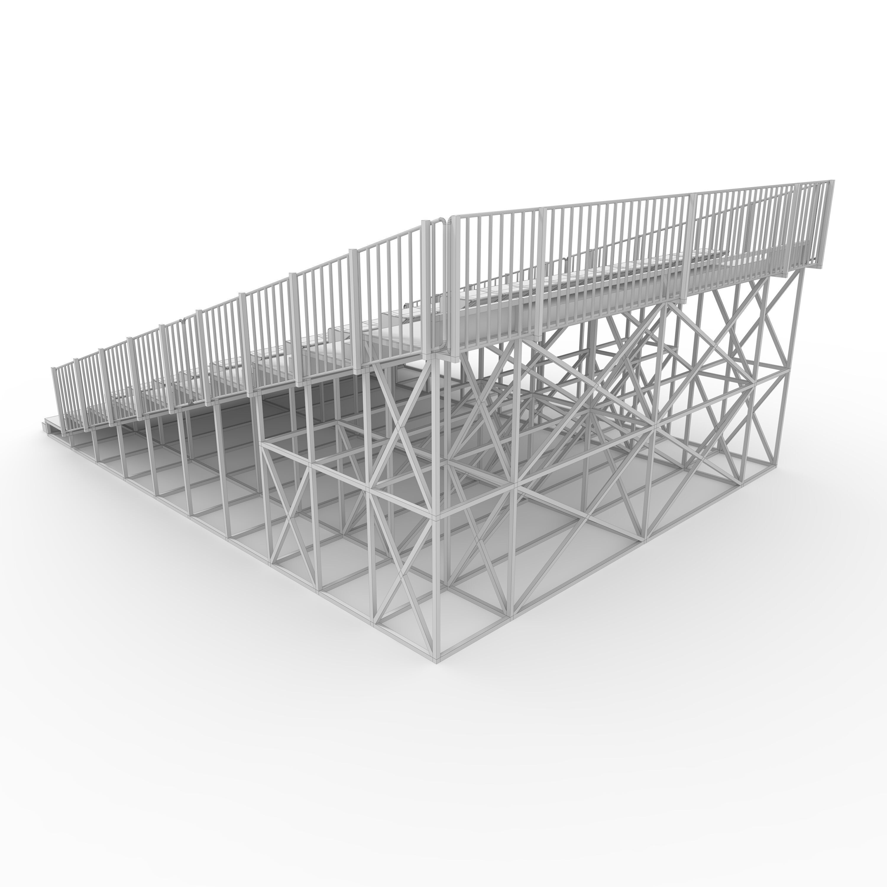 Bleachers 56 3D model_7