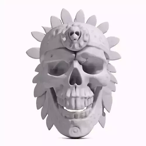 Aztec Mayan Death Skull