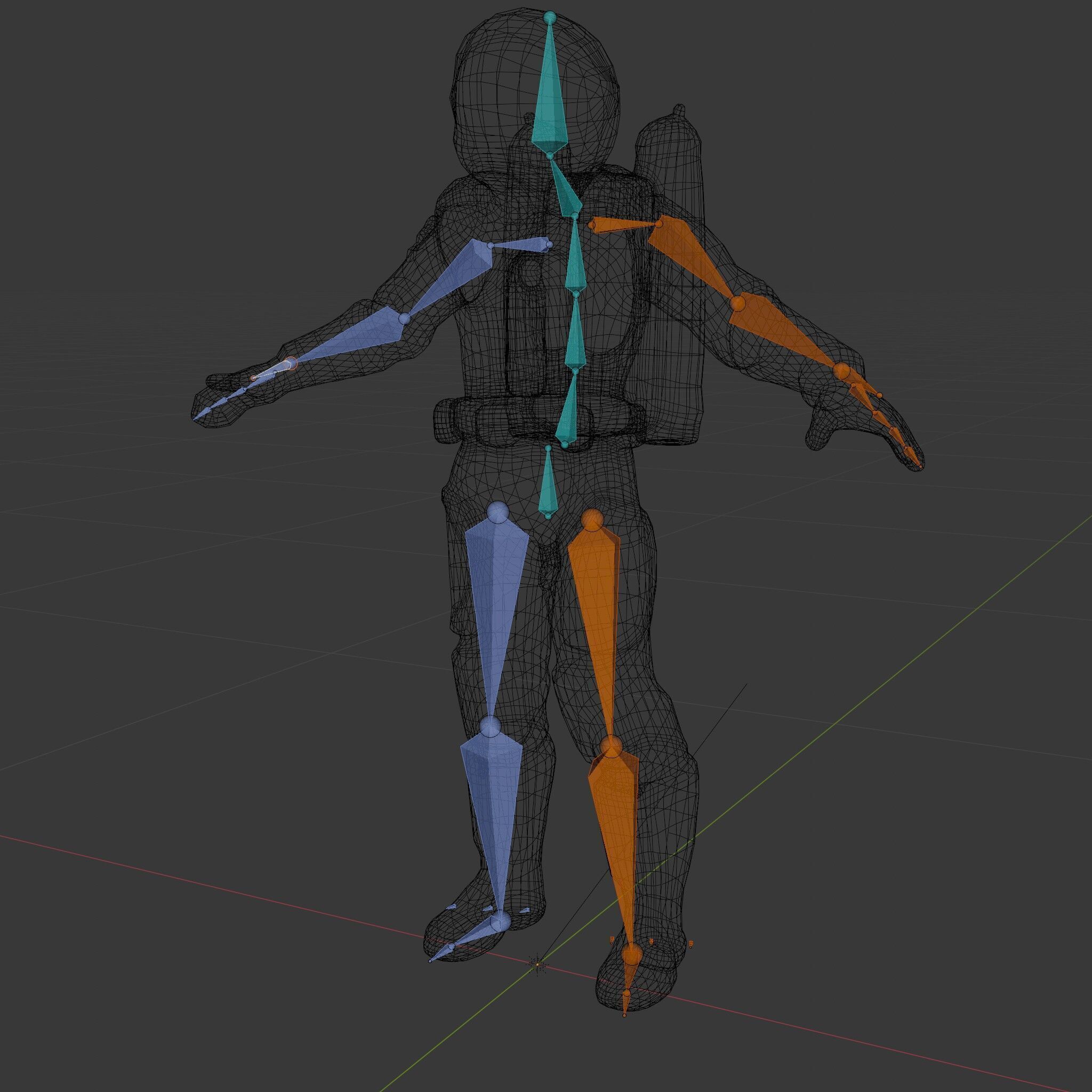 Futuristic Astronaut D Character Model with HighDetail Suit Low-poly 3D model_17