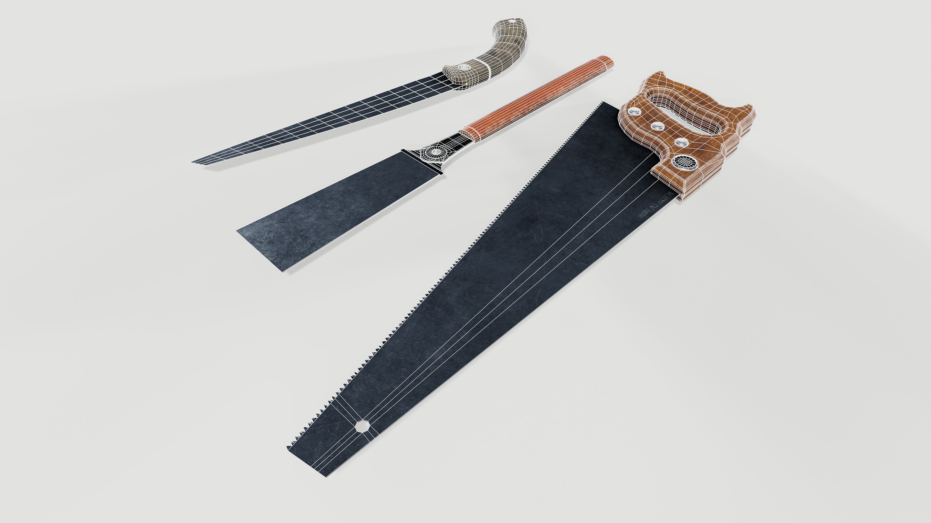 Wood saw 3D model_10