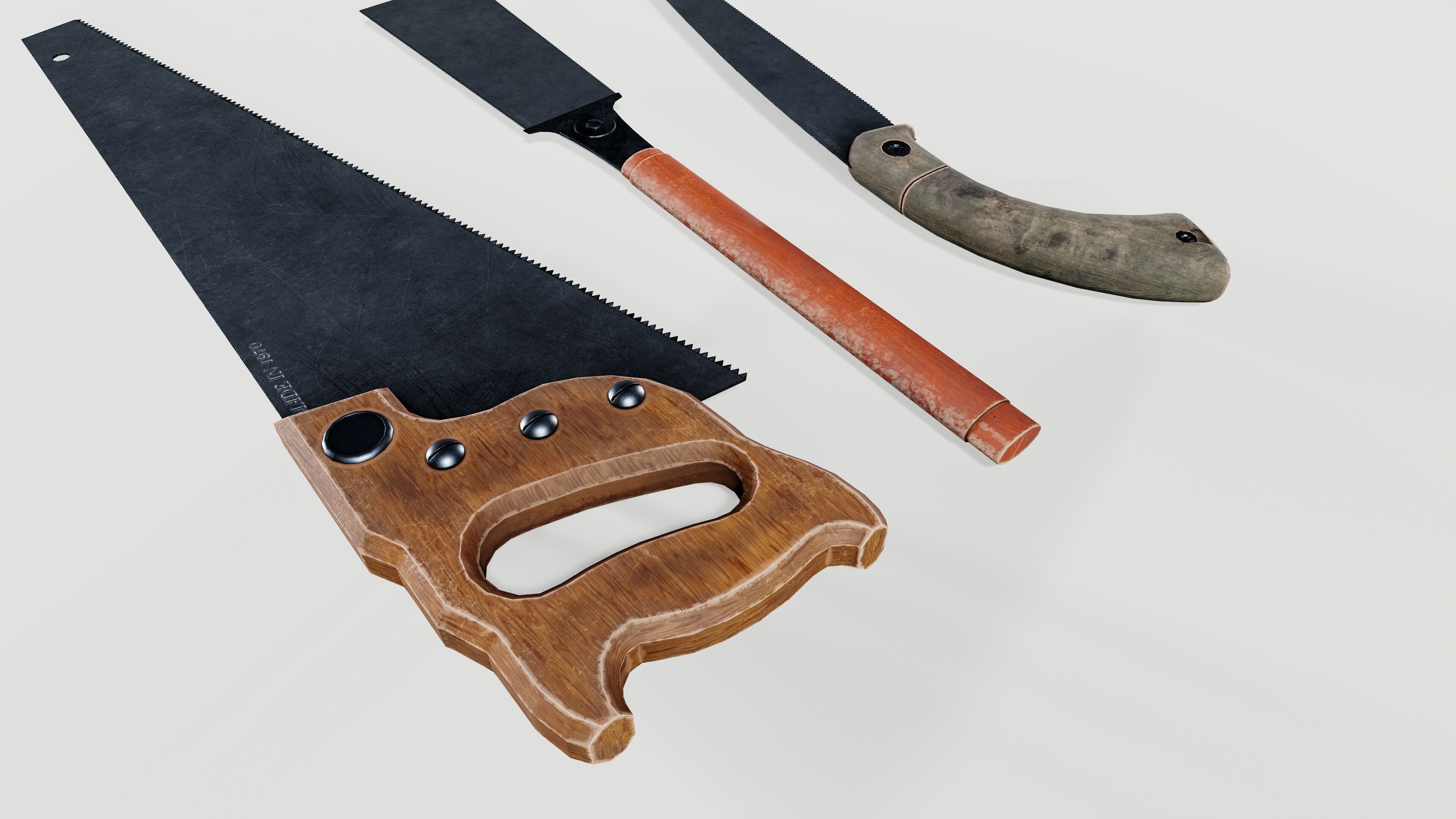 Wood saw 3D model_3