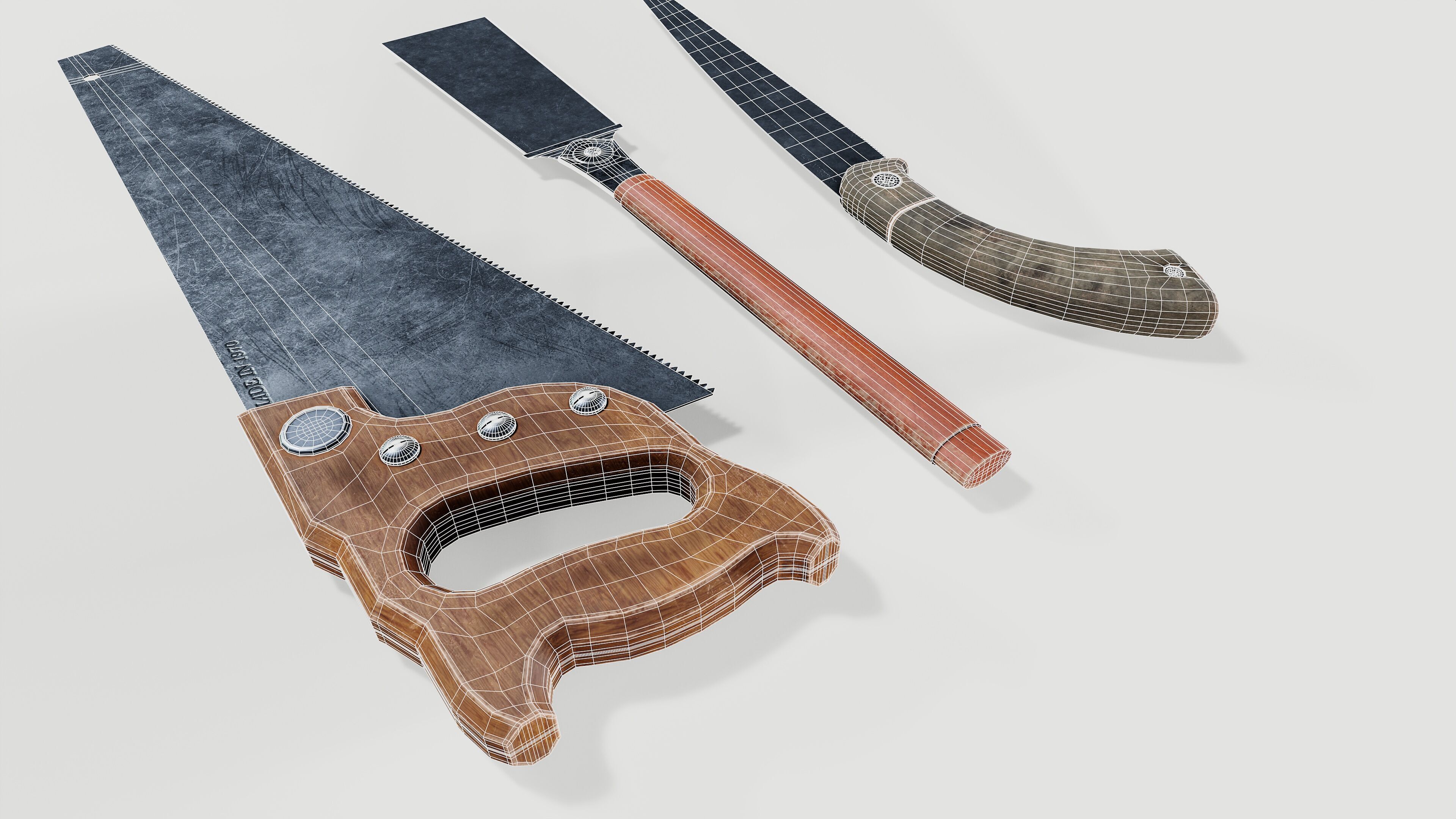 Wood saw 3D model_11