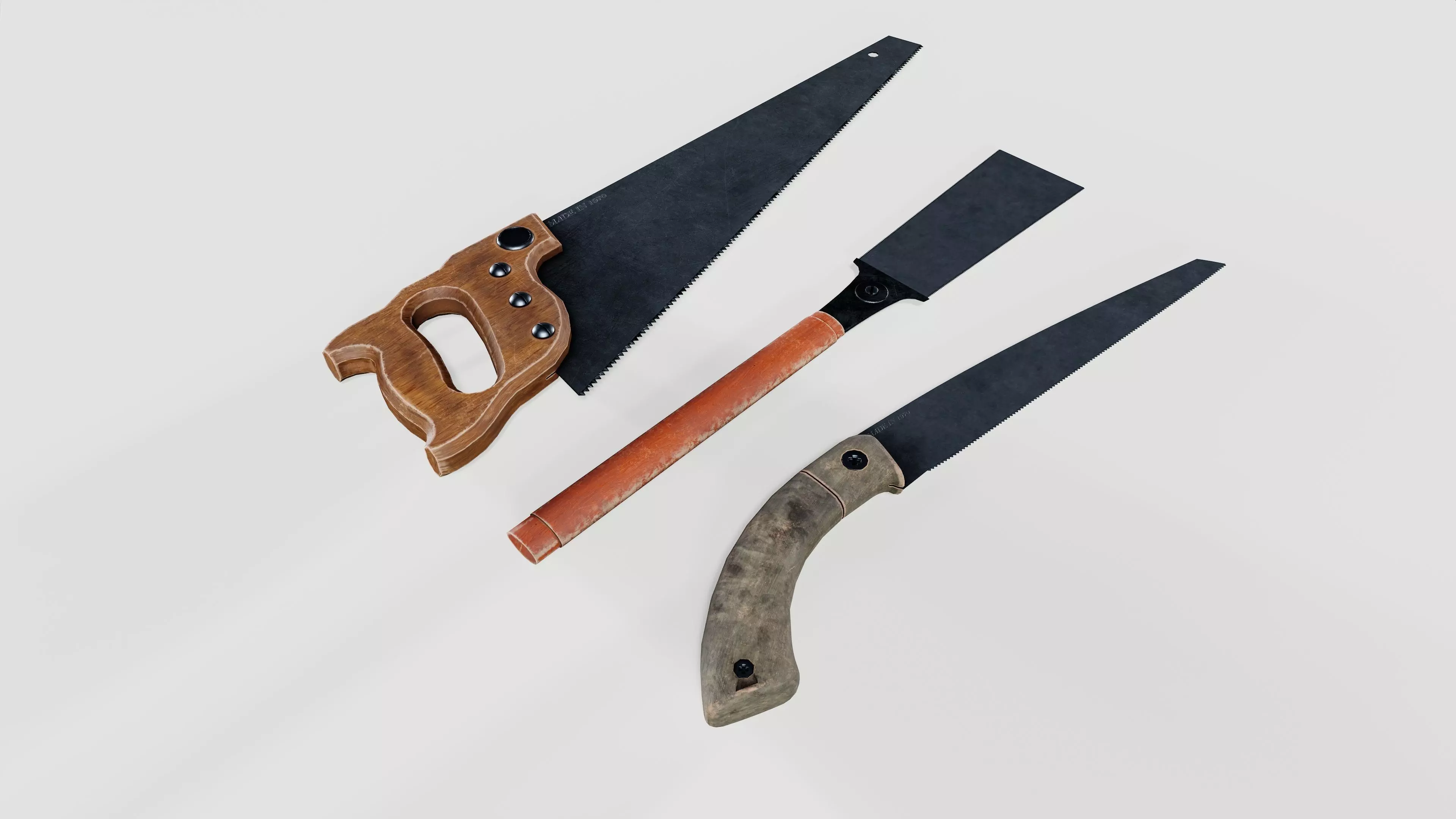 Wood saw 3D model_0