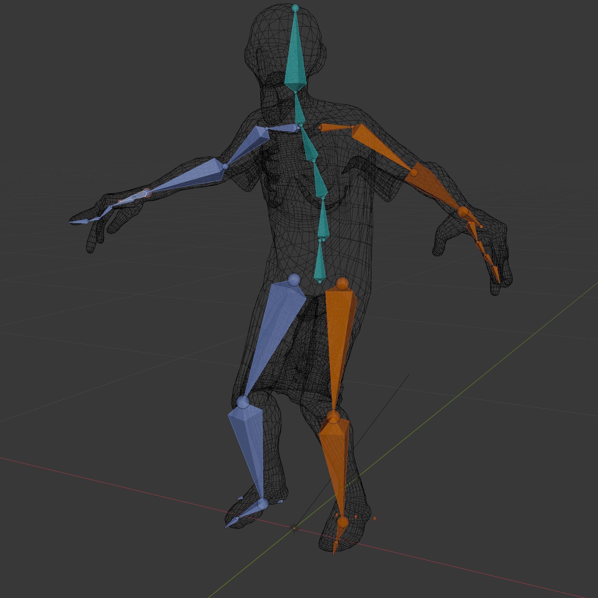 Creepy Undead Skeleton Zombie with Torn Clothes for Games and... Low-poly 3D model_30