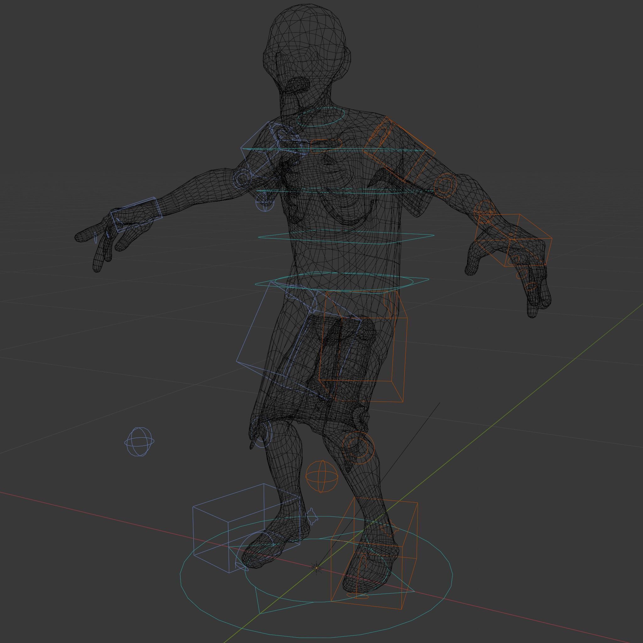 Creepy Undead Skeleton Zombie with Torn Clothes for Games and... Low-poly 3D model_17