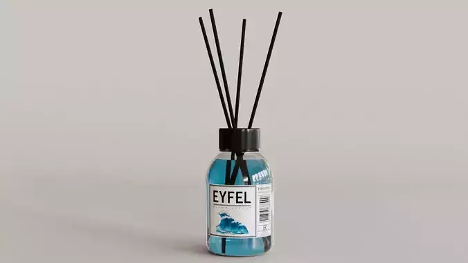 Eyfel Perfume Reed Diffuser Ocean Low-poly 3D model