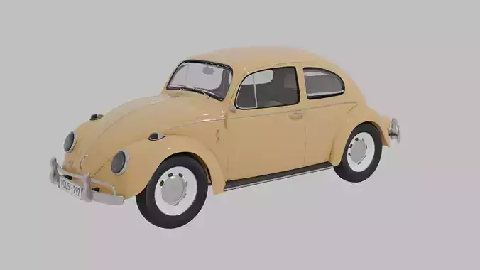 1950 classic car 3d model