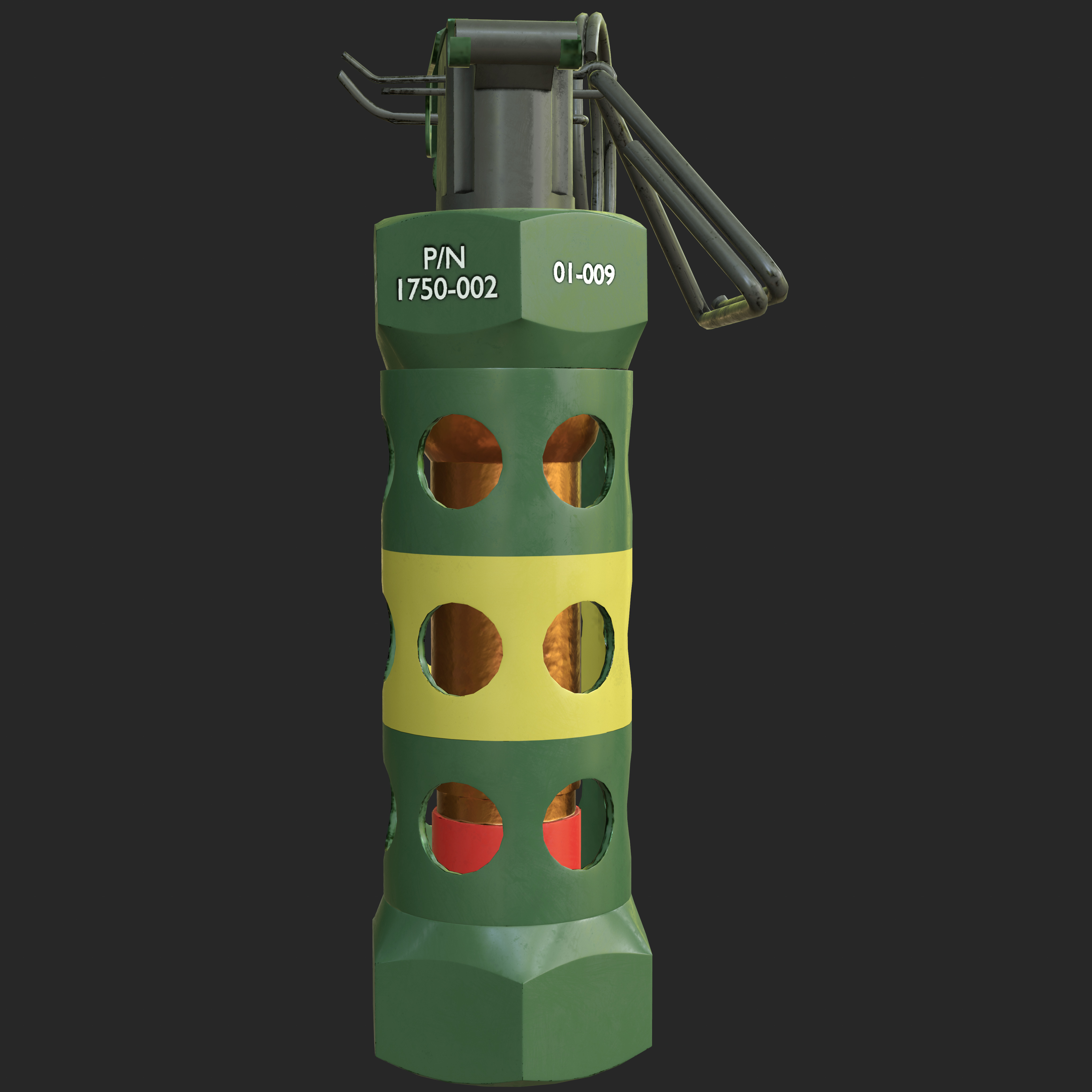 Flashbang Grenade 3D Models for Games Low-poly 3D model_9
