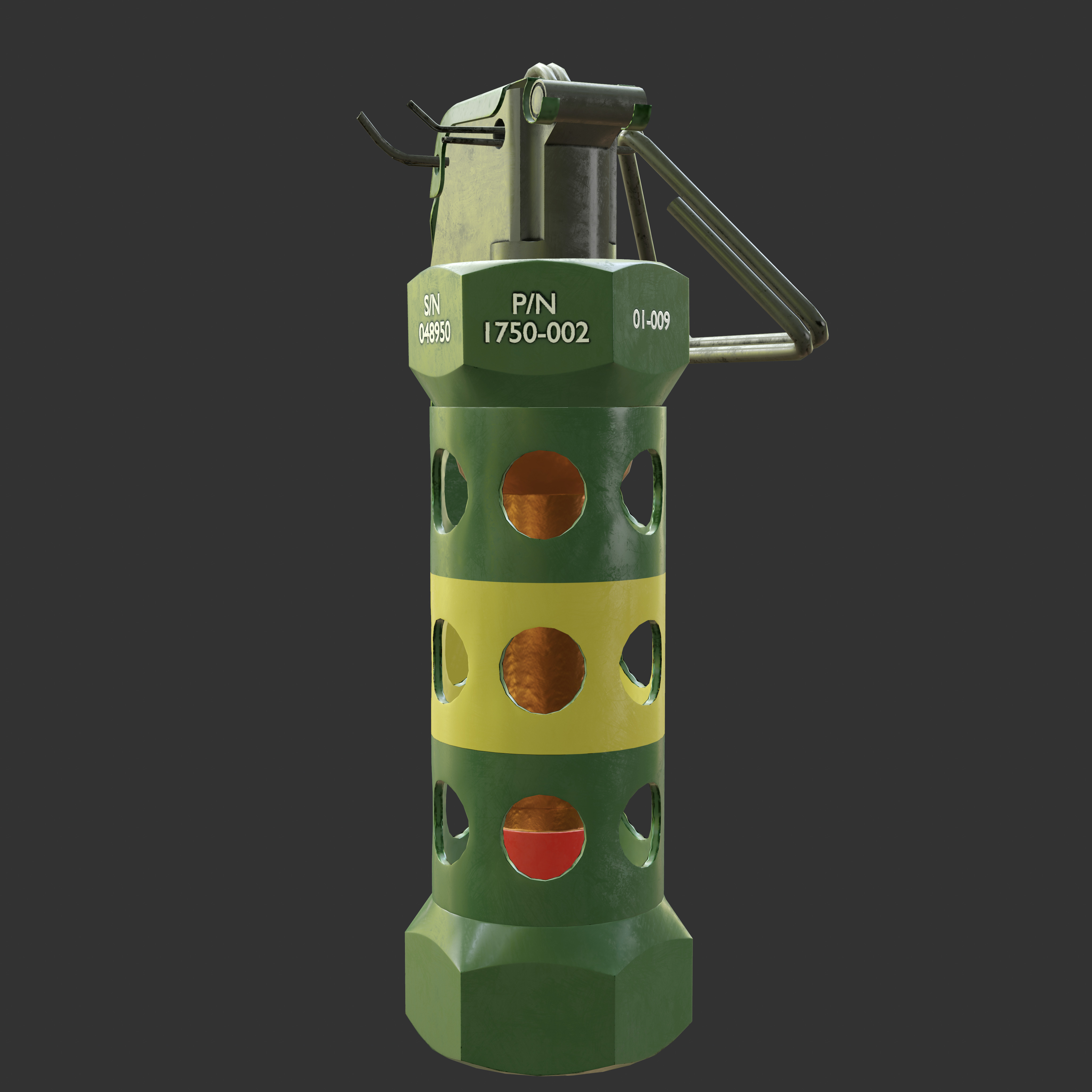 Flashbang Grenade 3D Models for Games Low-poly 3D model_6