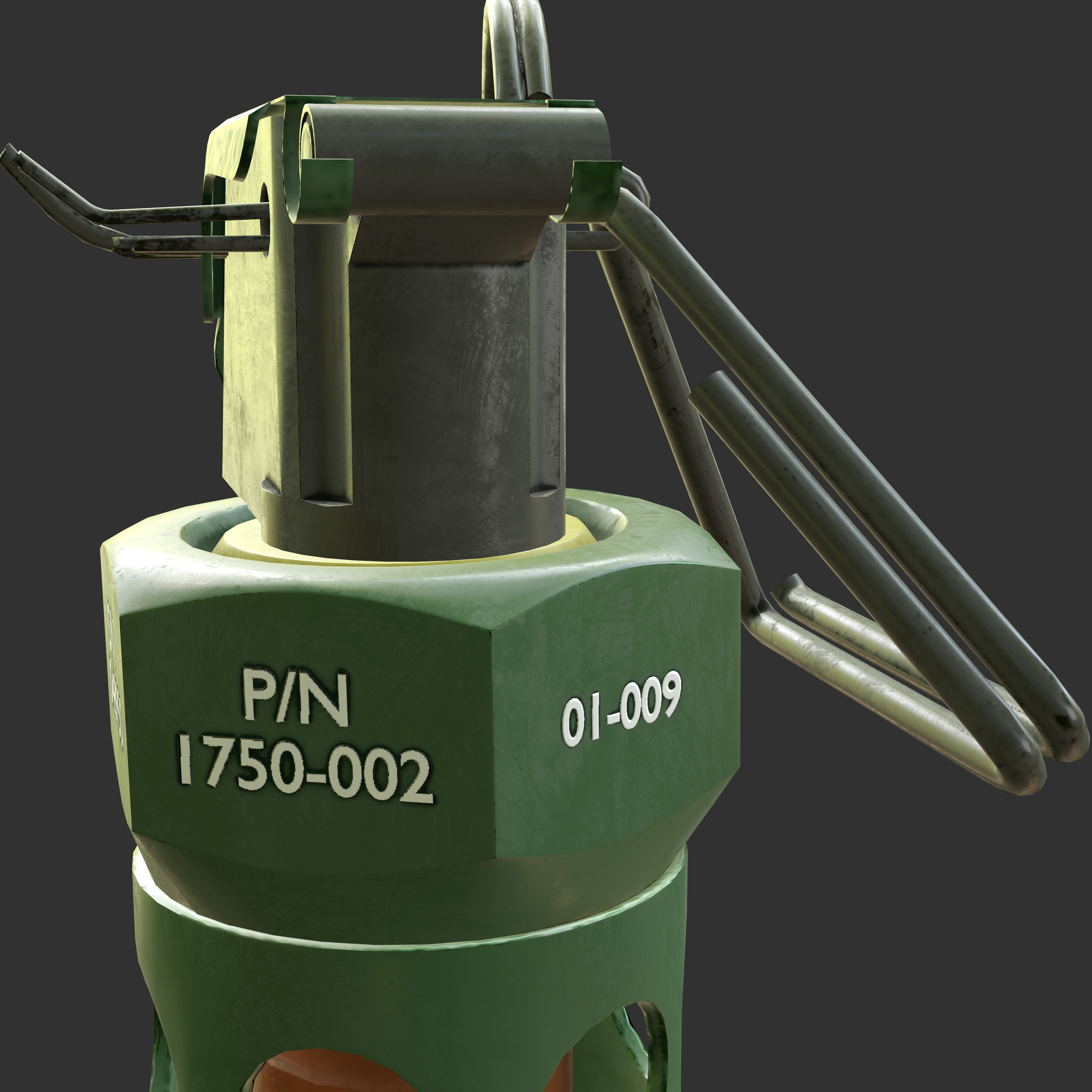 Flashbang Grenade 3D Models for Games Low-poly 3D model_1