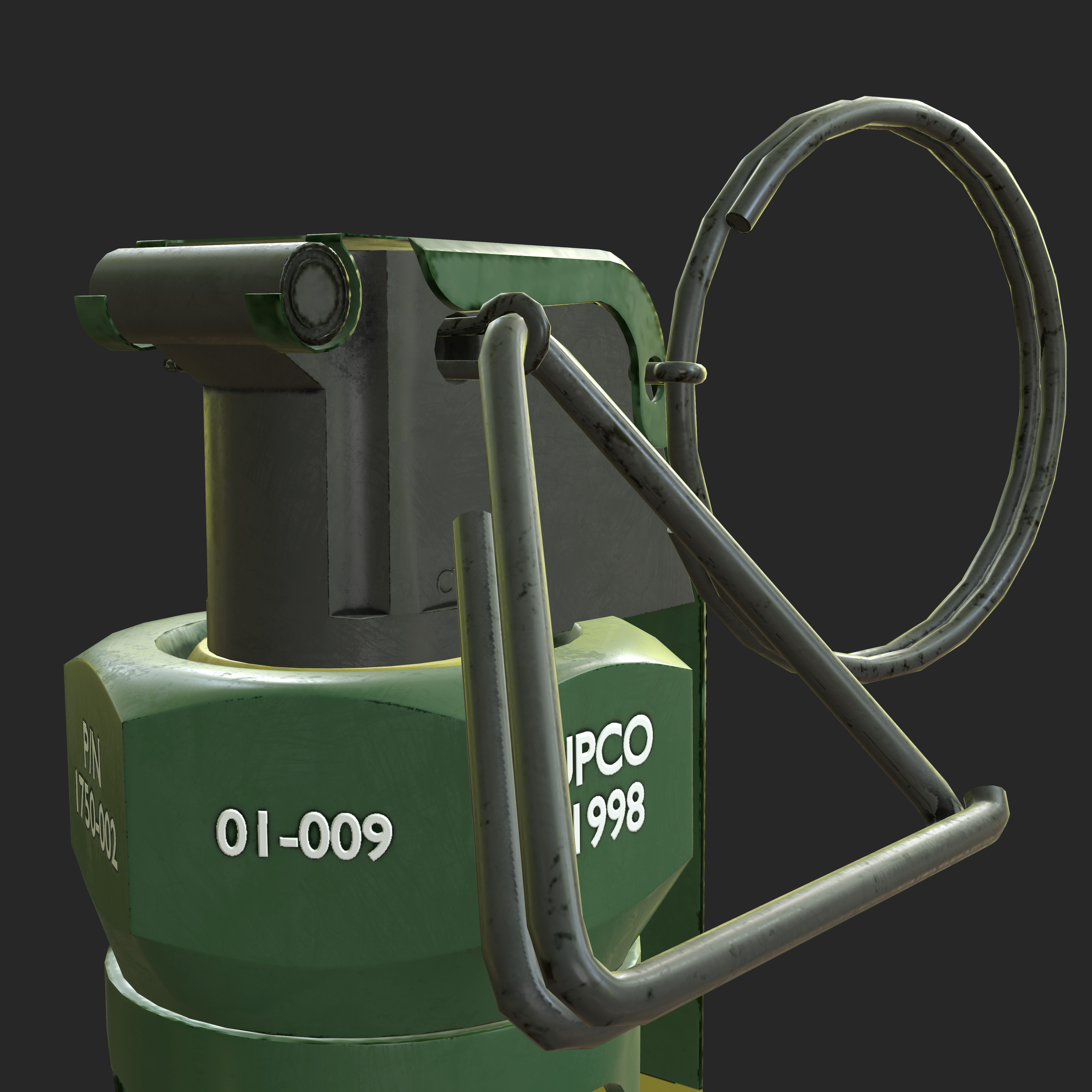 Flashbang Grenade 3D Models for Games Low-poly 3D model_2