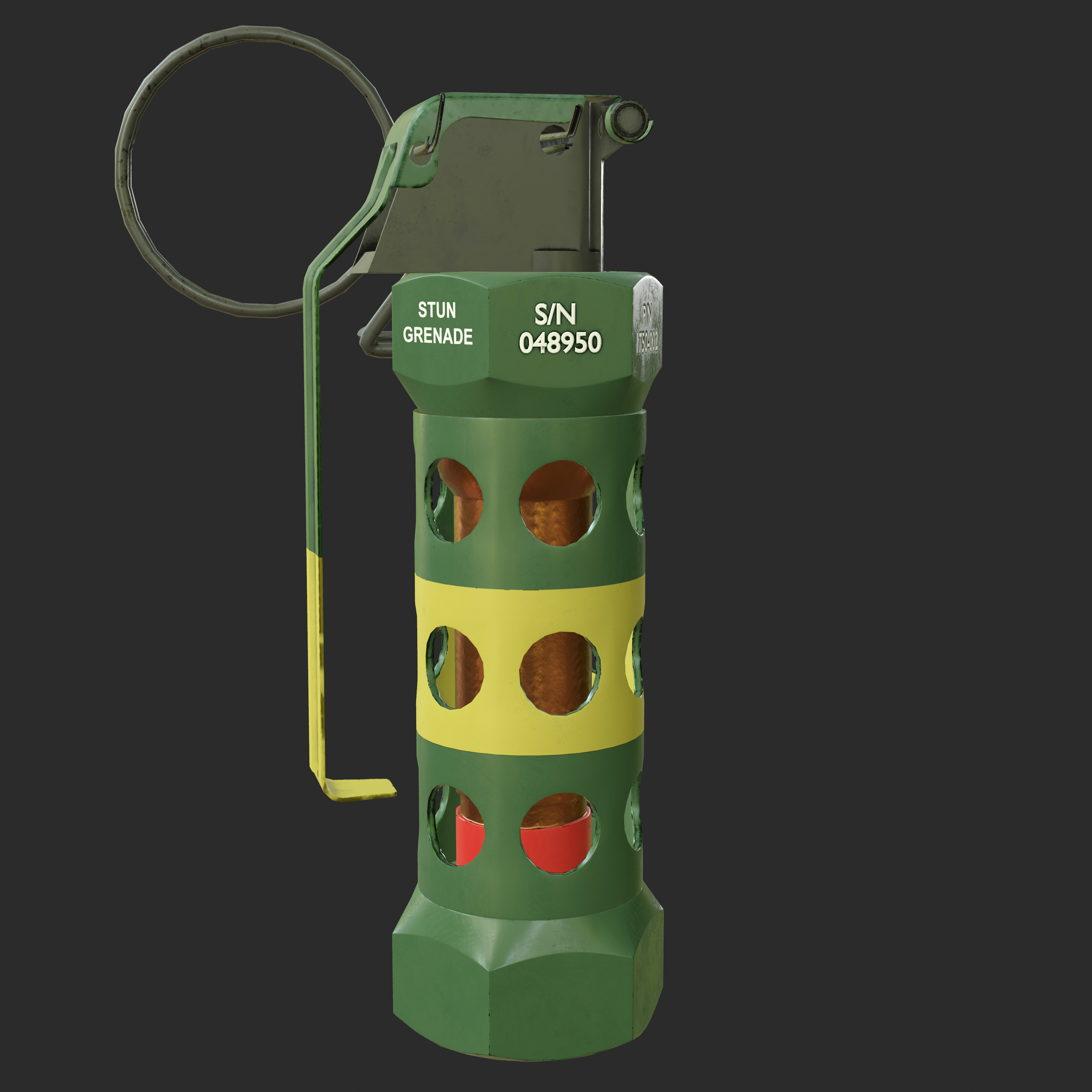 Flashbang Grenade 3D Models for Games Low-poly 3D model_5
