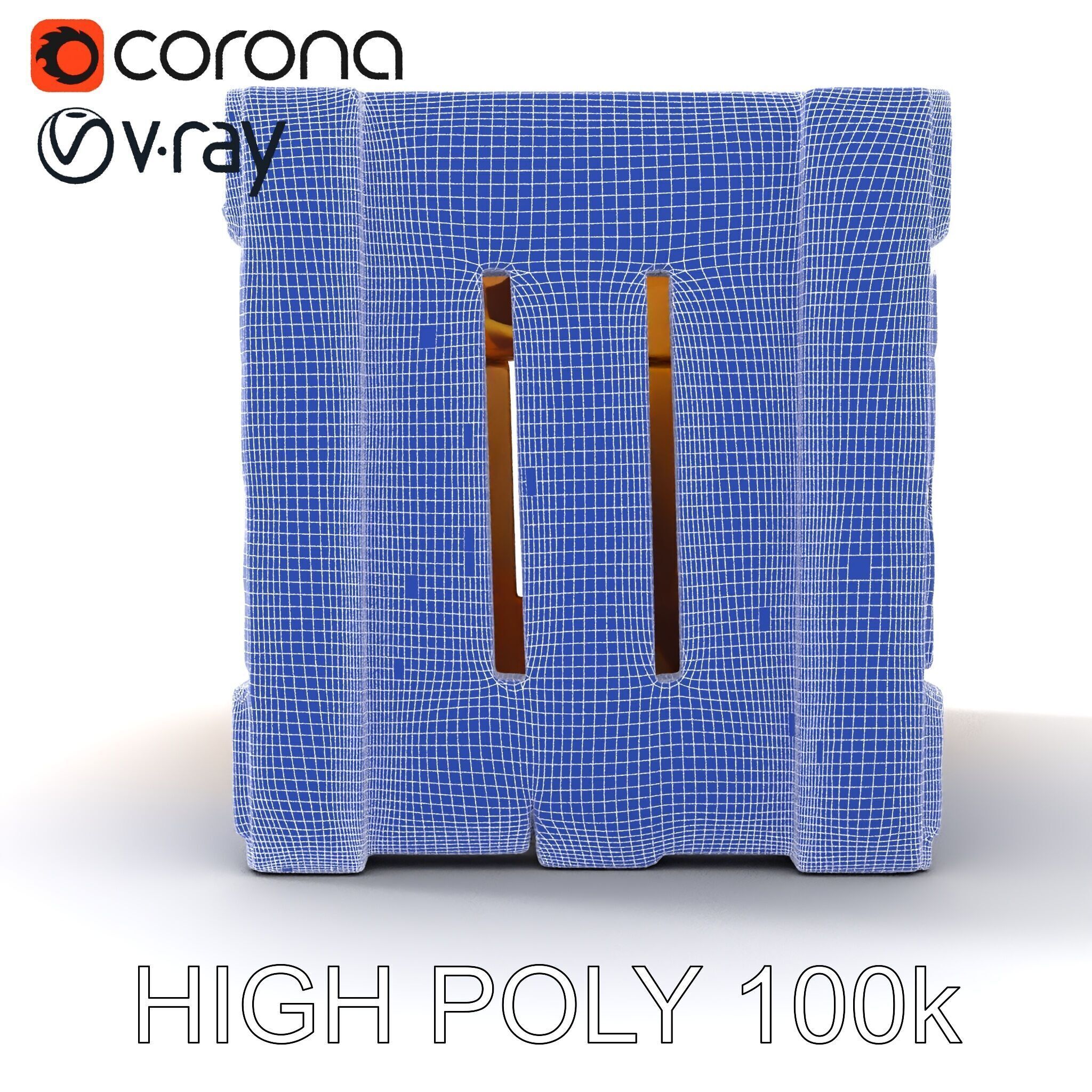 Wooden Crate Model Pack with Detailed Textures Low-poly 3D model_35