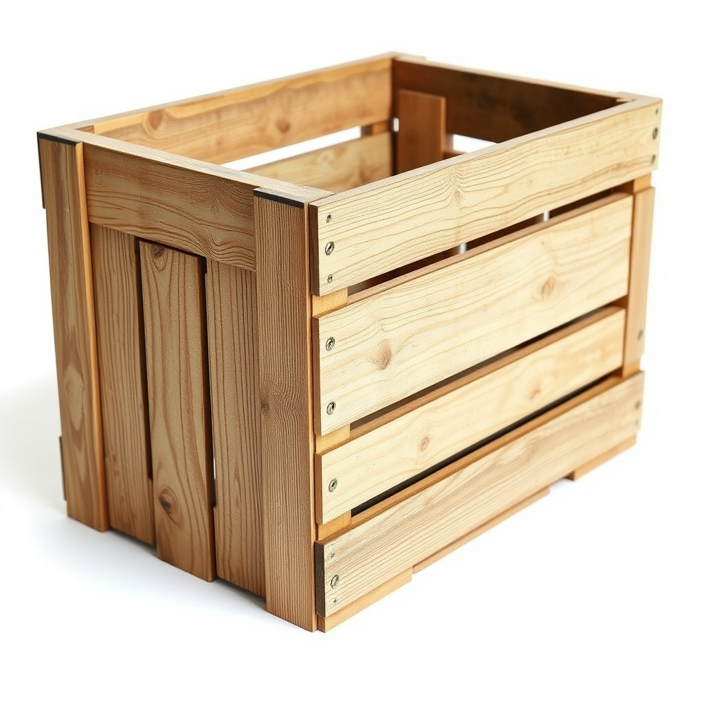 Wooden Crate Model Pack with Detailed Textures Low-poly 3D model_4