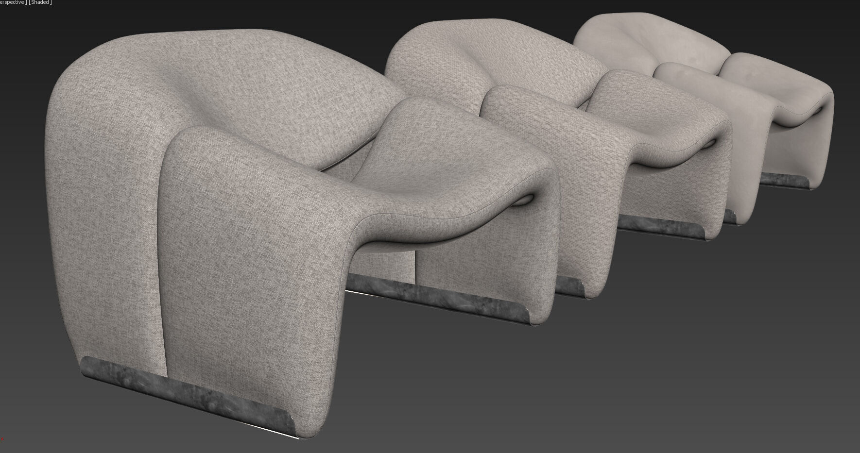 Groovy Lounge Chair By Pierre Paulin 3D model_9