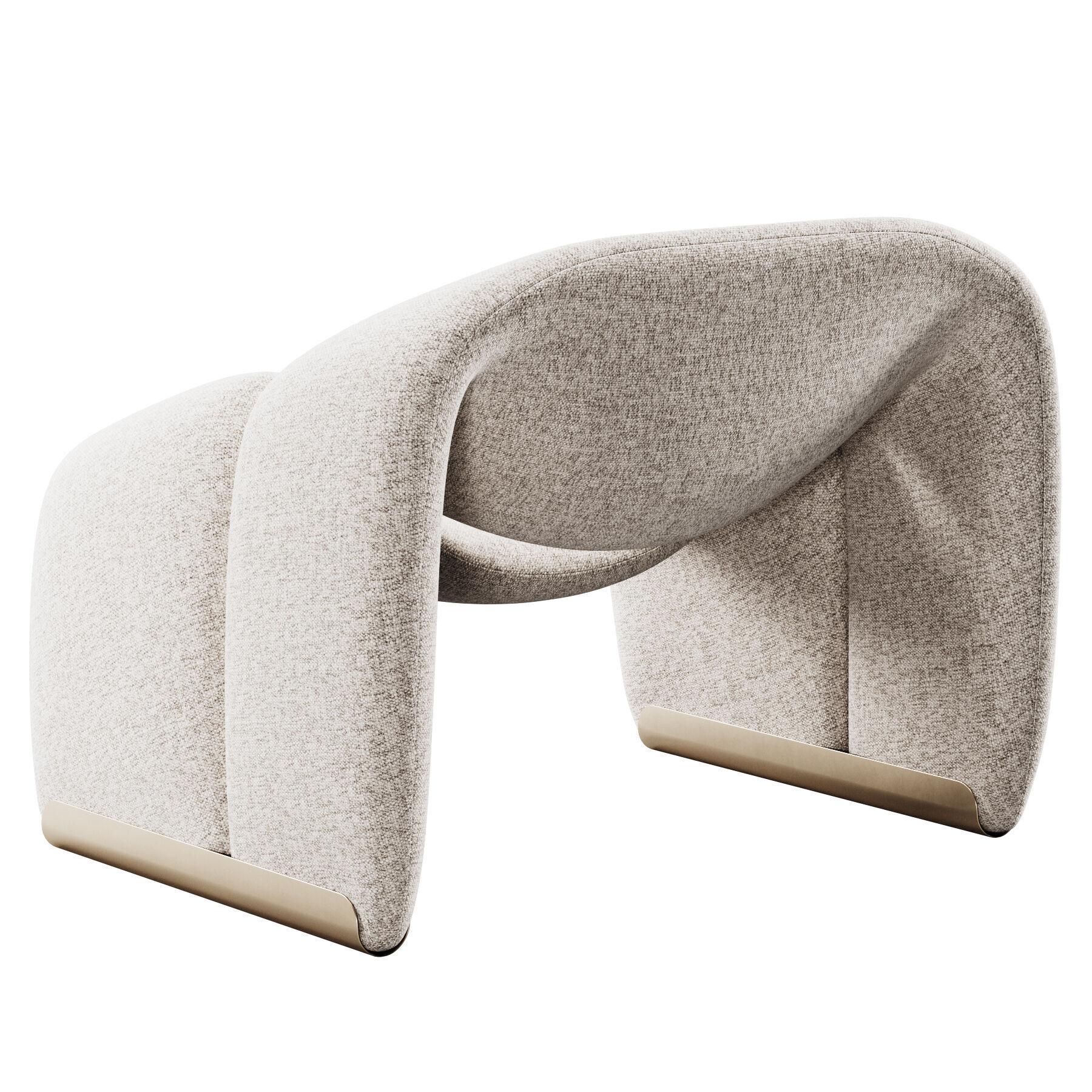 Groovy Lounge Chair By Pierre Paulin 3D model_1