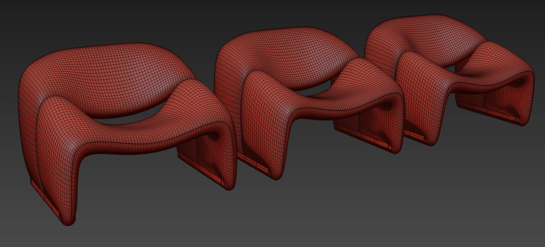 Groovy Lounge Chair By Pierre Paulin 3D model_8
