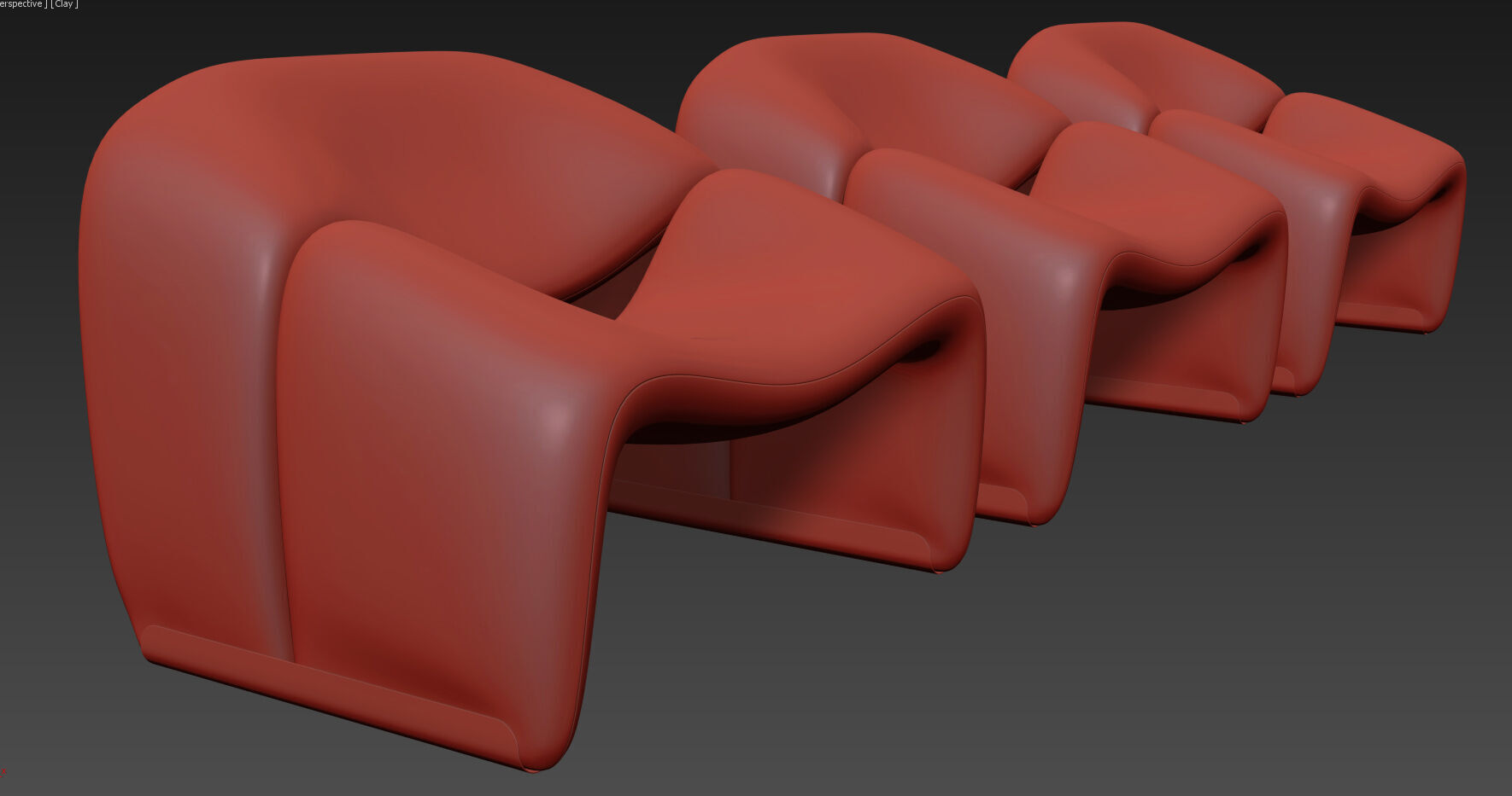 Groovy Lounge Chair By Pierre Paulin 3D model_10