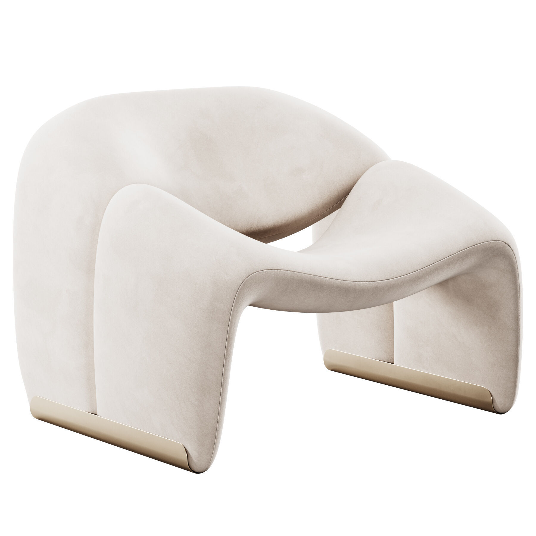 Groovy Lounge Chair By Pierre Paulin 3D model_3