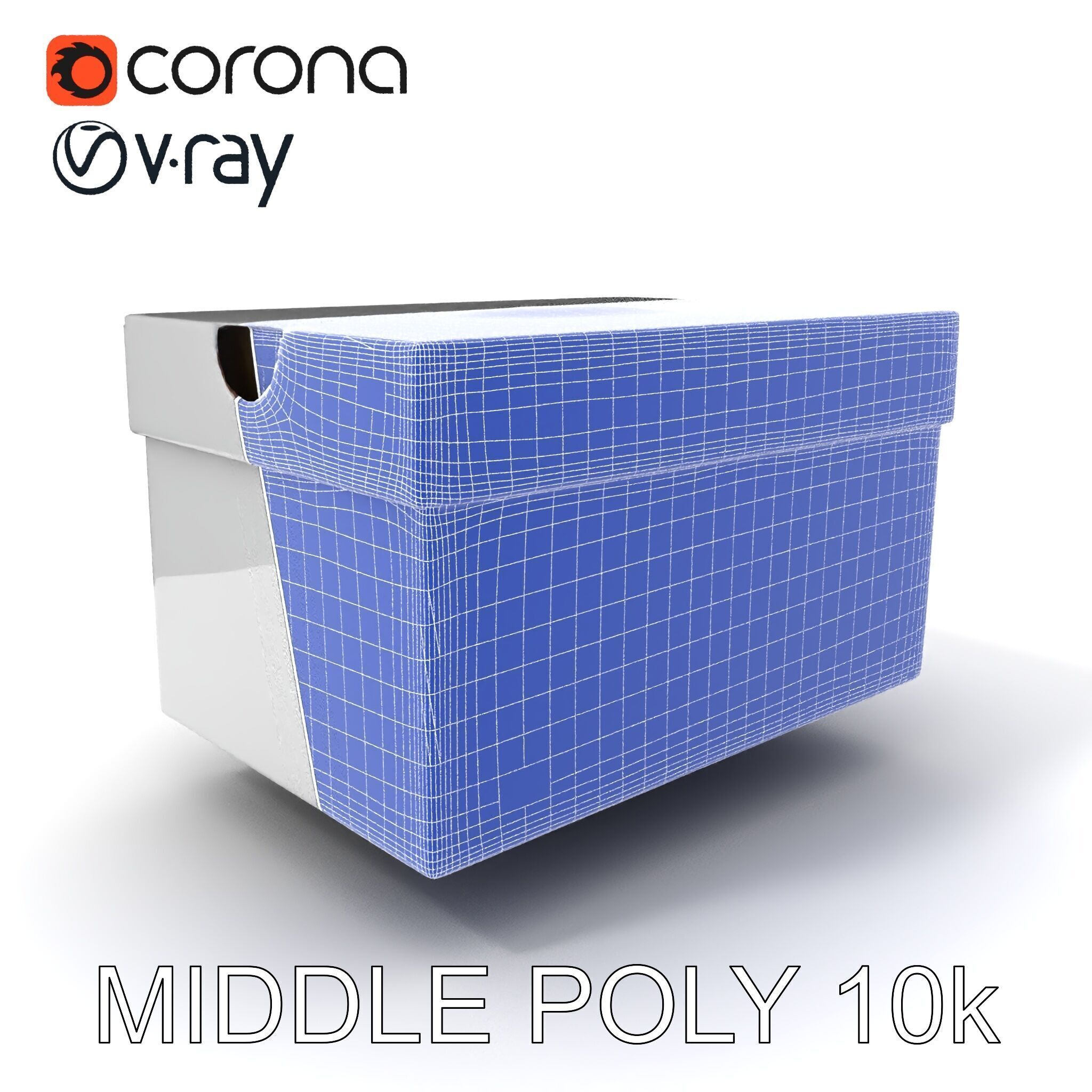 Shoe Box Model Pack Low-poly 3D model_32