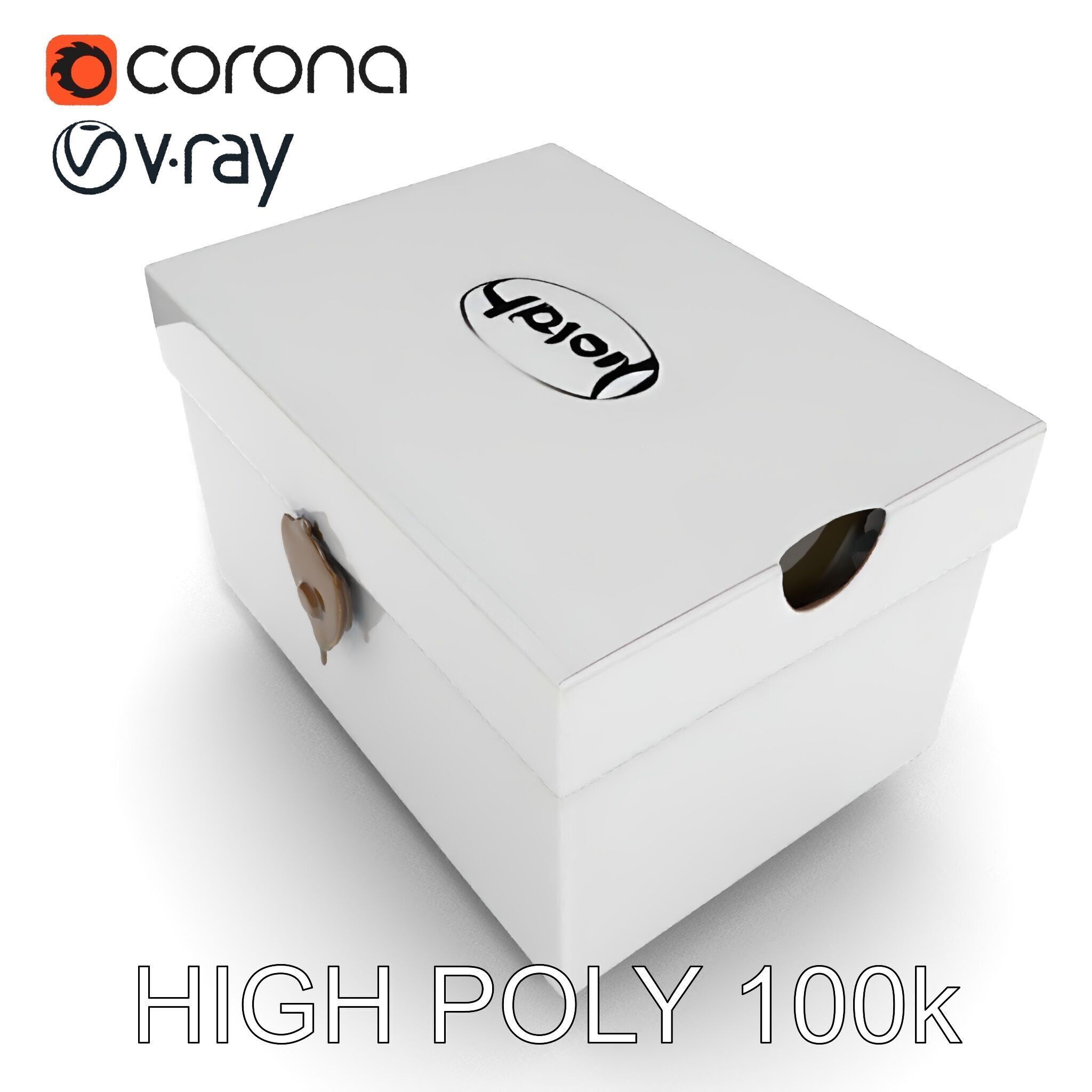 Shoe Box Model Pack Low-poly 3D model_35