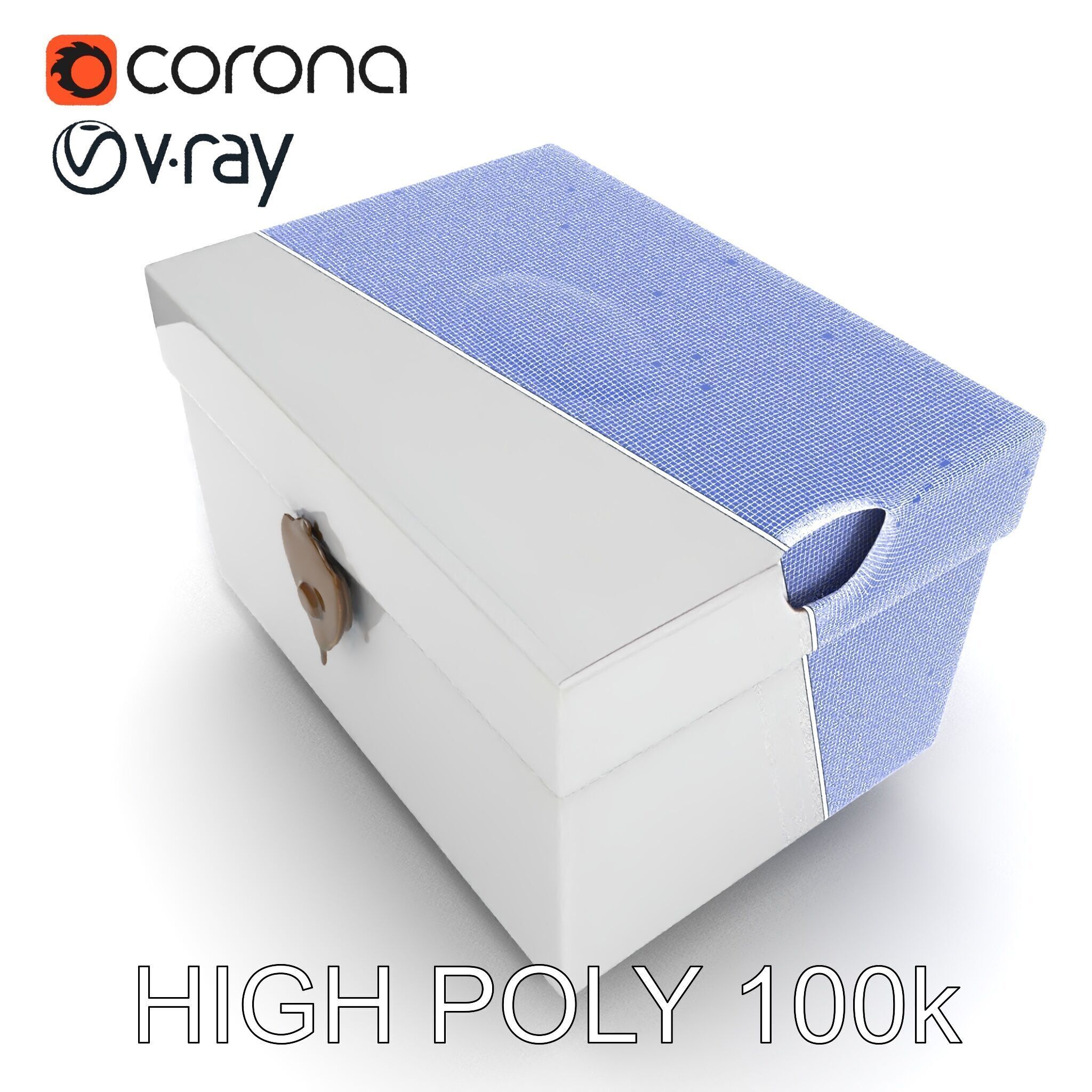 Shoe Box Model Pack Low-poly 3D model_11