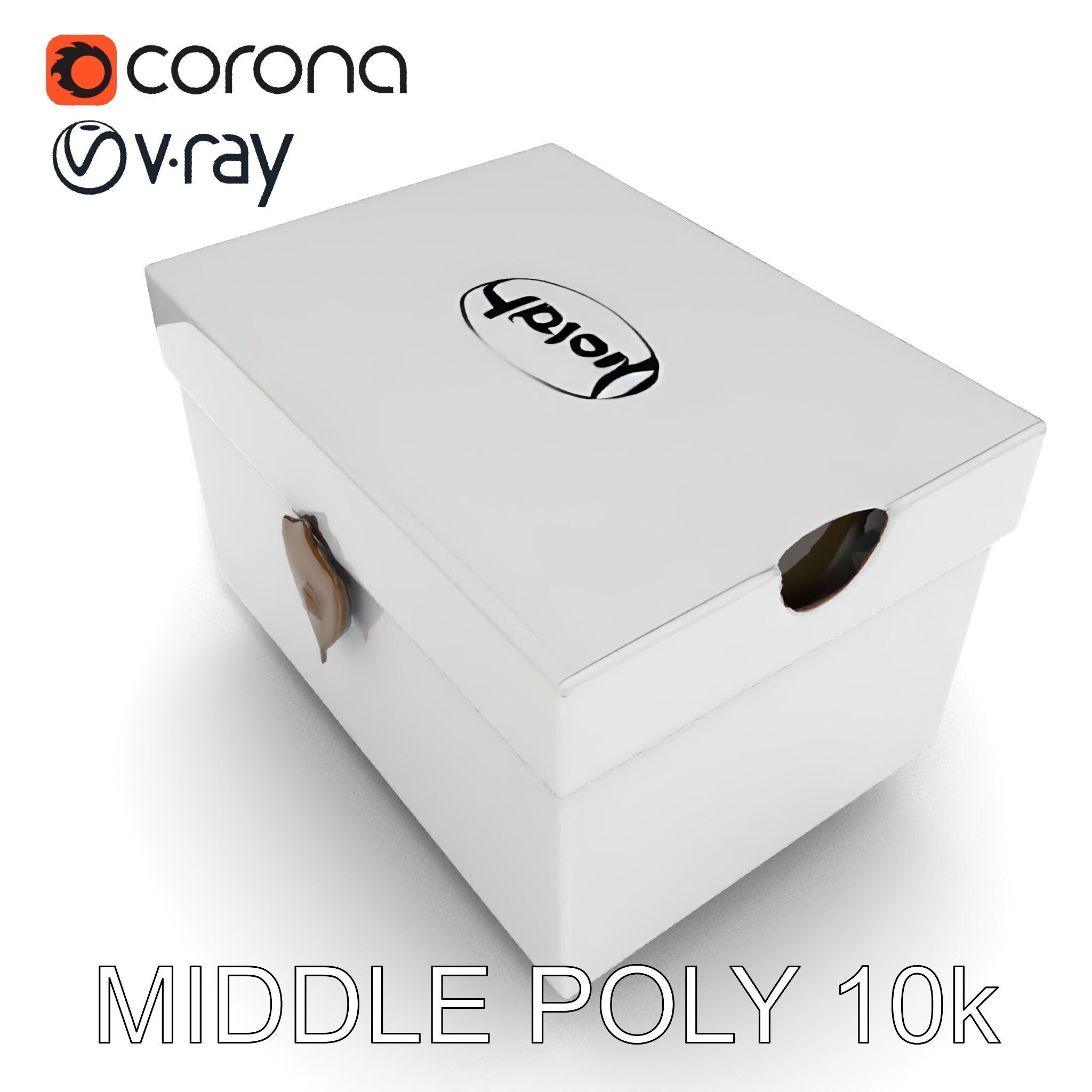 Shoe Box Model Pack Low-poly 3D model_6