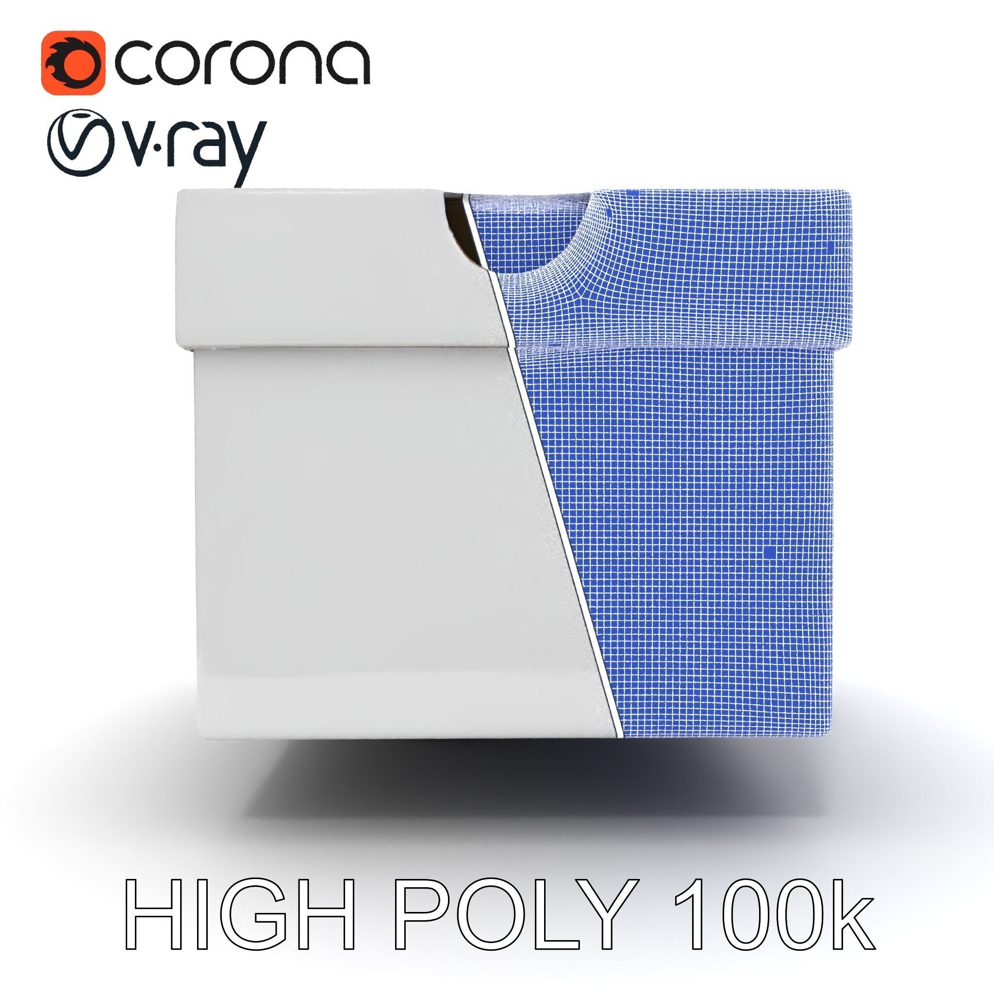 Shoe Box Model Pack Low-poly 3D model_26