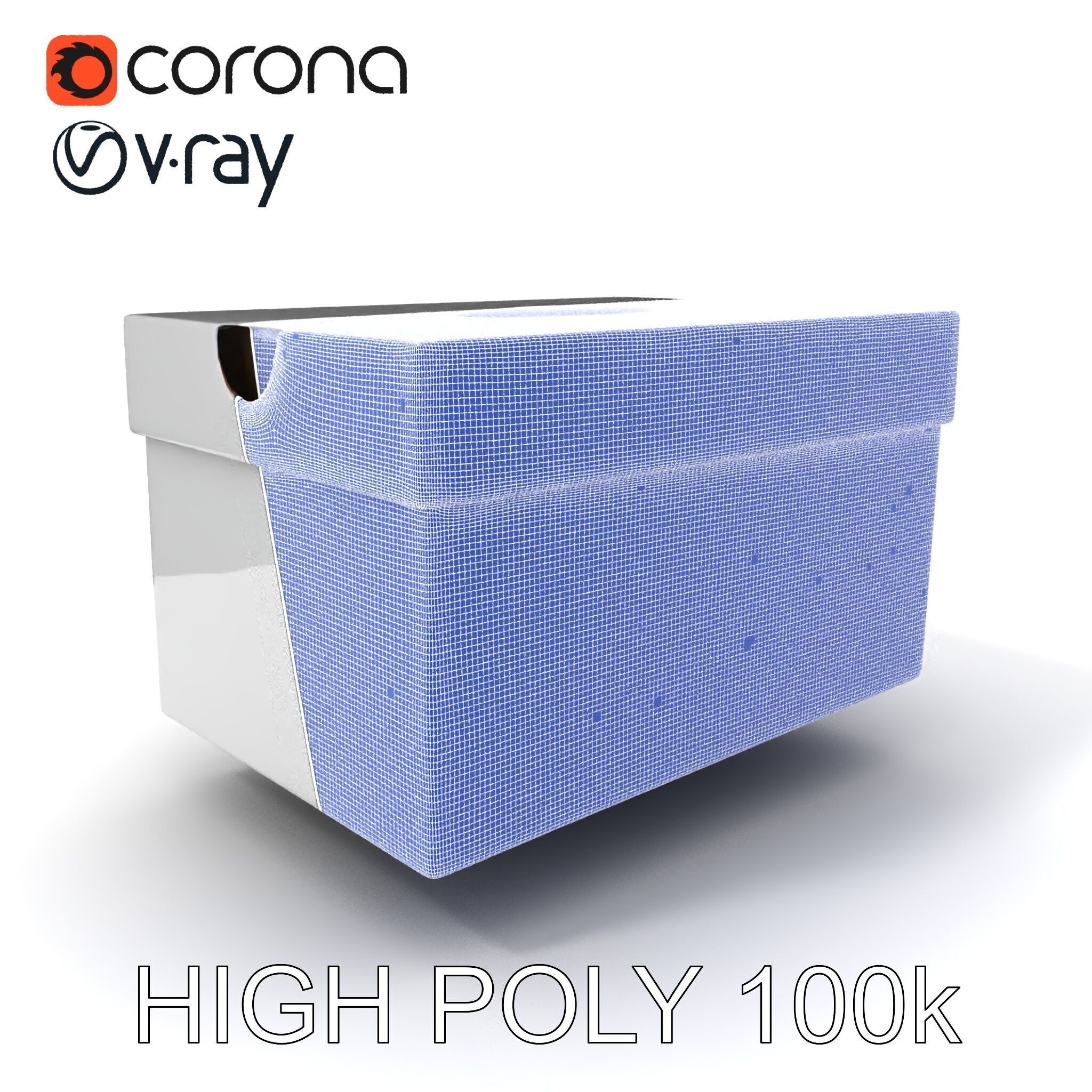 Shoe Box Model Pack Low-poly 3D model_3