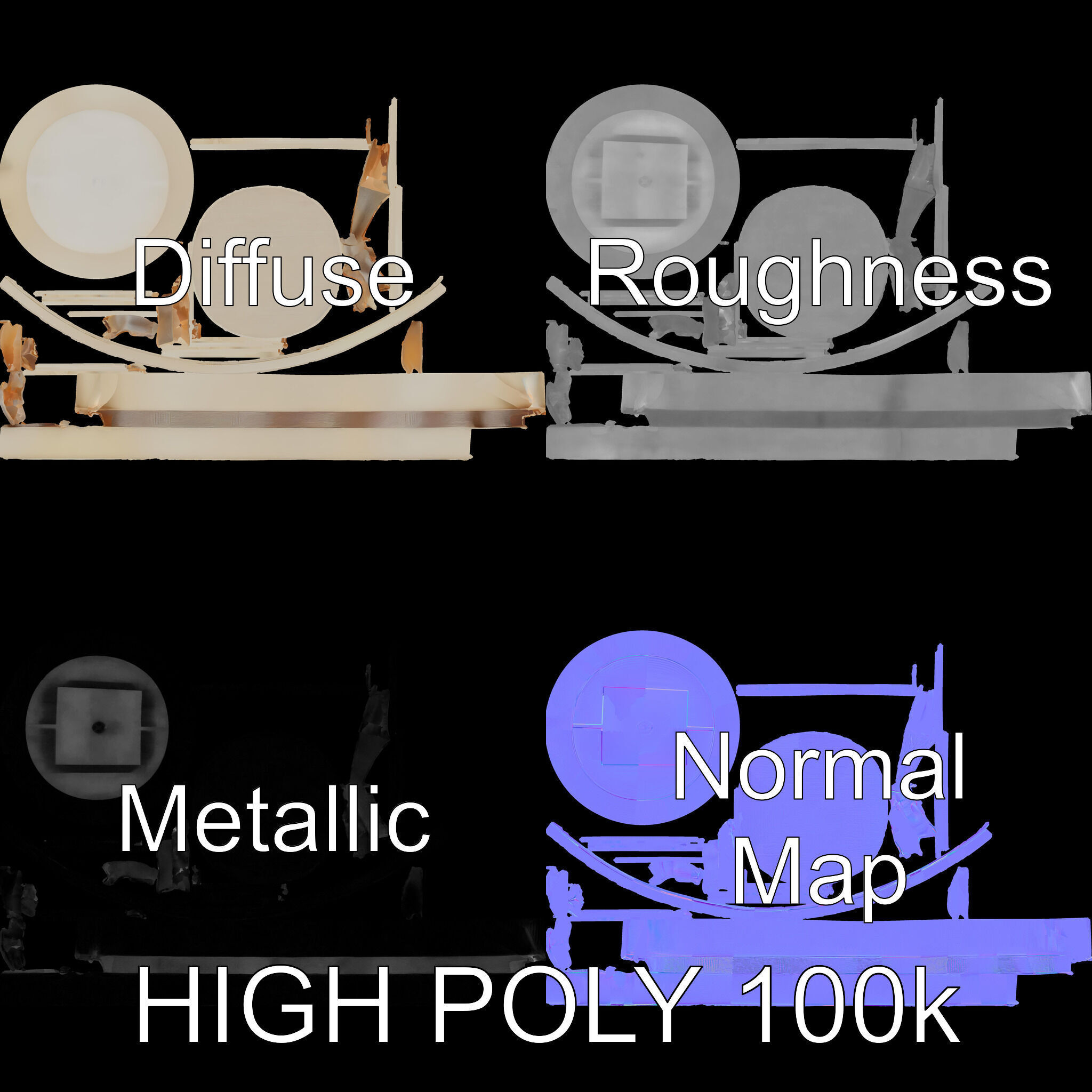 Elegant Gift Box with Ribbon model pack Low-poly 3D model_2