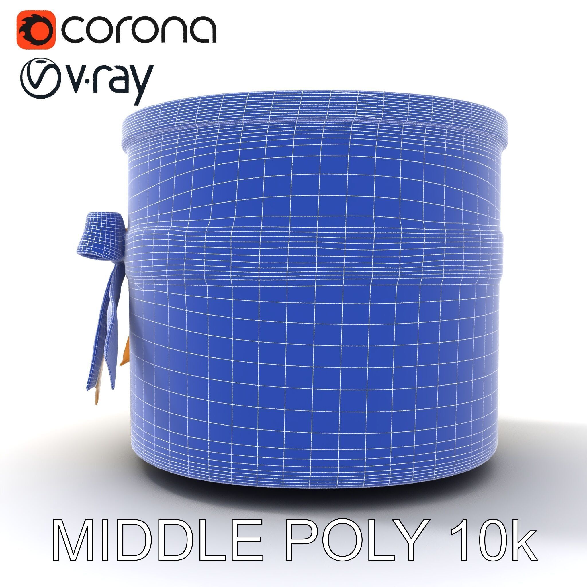 Elegant Gift Box with Ribbon model pack Low-poly 3D model_32