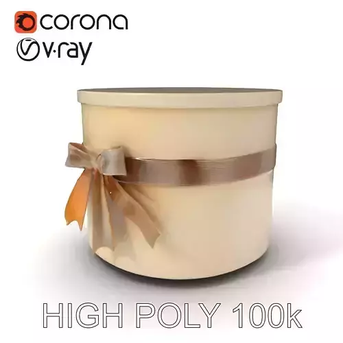 Elegant Gift Box with Ribbon model pack