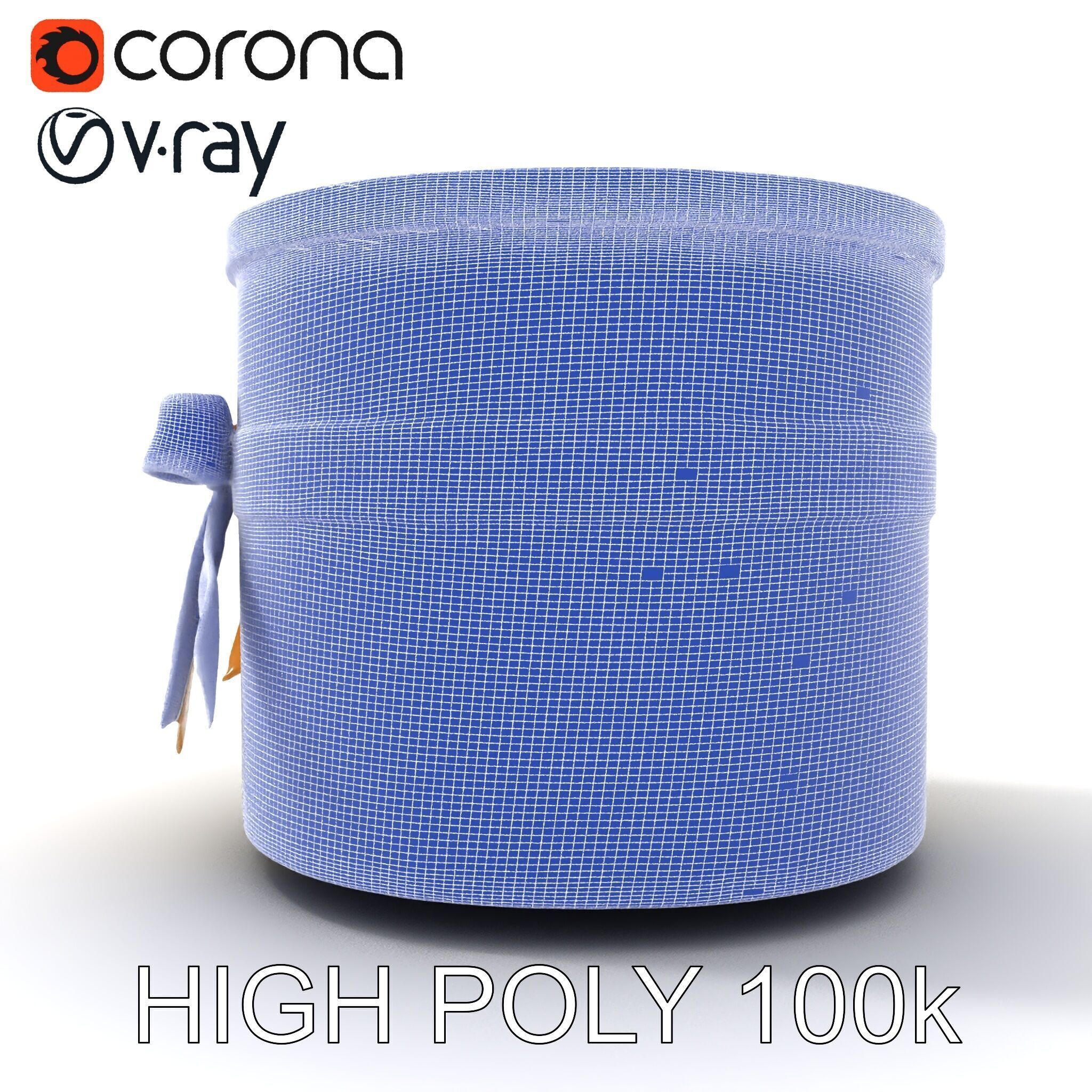 Elegant Gift Box with Ribbon model pack Low-poly 3D model_25