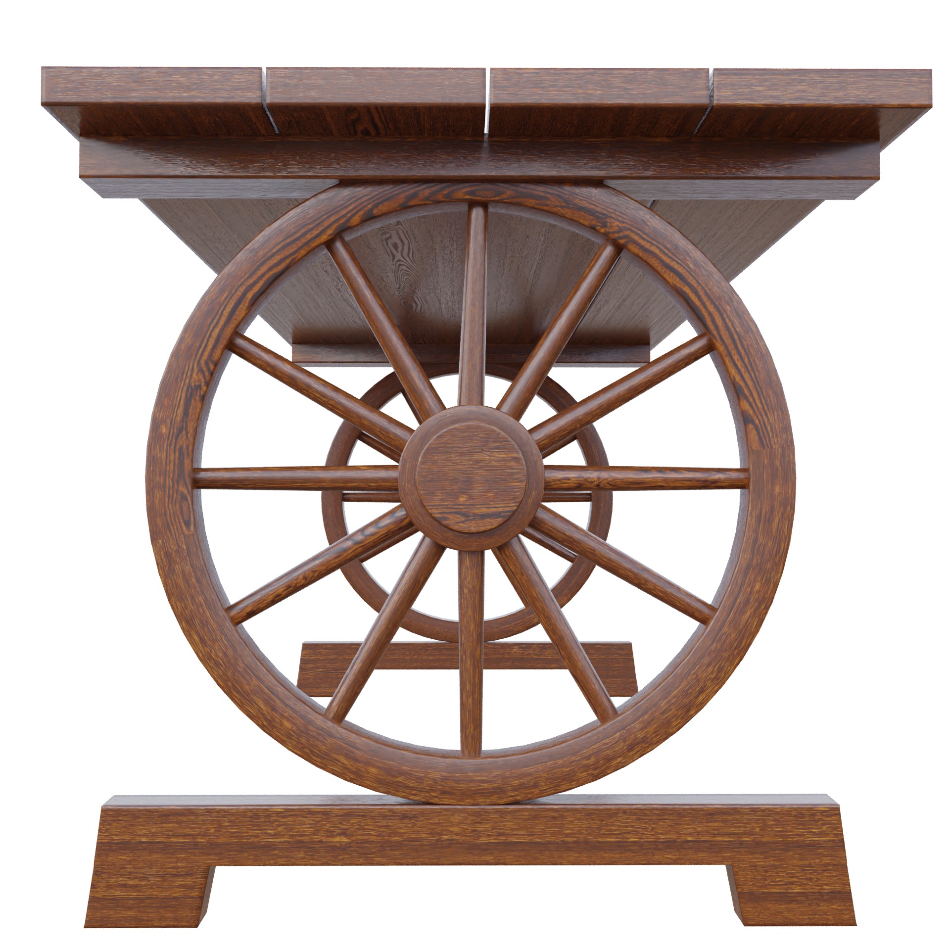 Rustic Outside Furniture 3D Model Collection_34