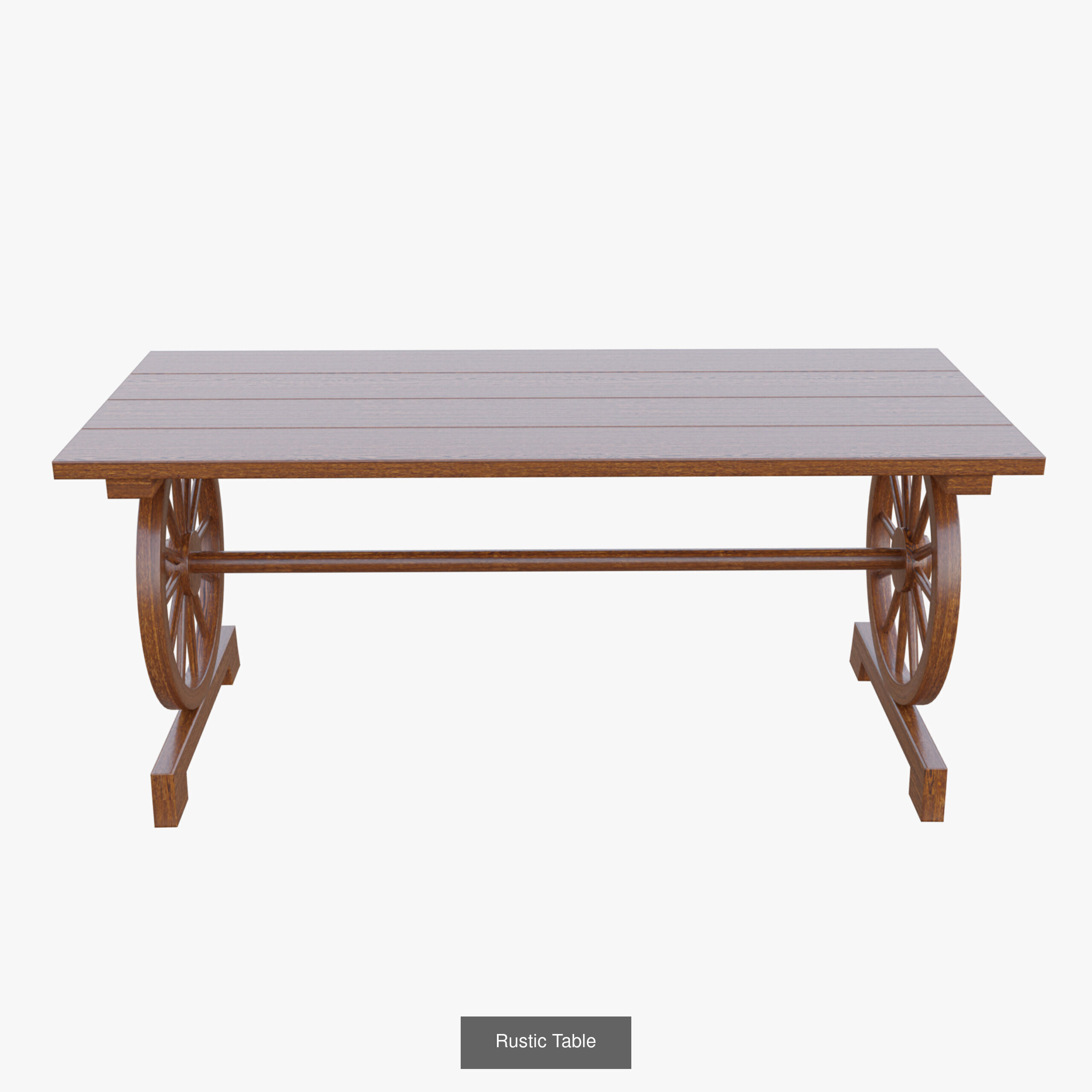 Rustic Outside Furniture 3D Model Collection_6