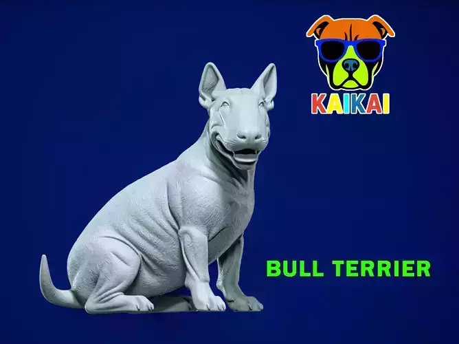 Bull Terrier dog model - 3D print 3D print model Bull Terrier dog model - 3D print 3D print model