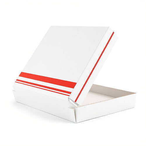 Pizza Box with Red Stripes Model Pack Low-poly 3D model 4