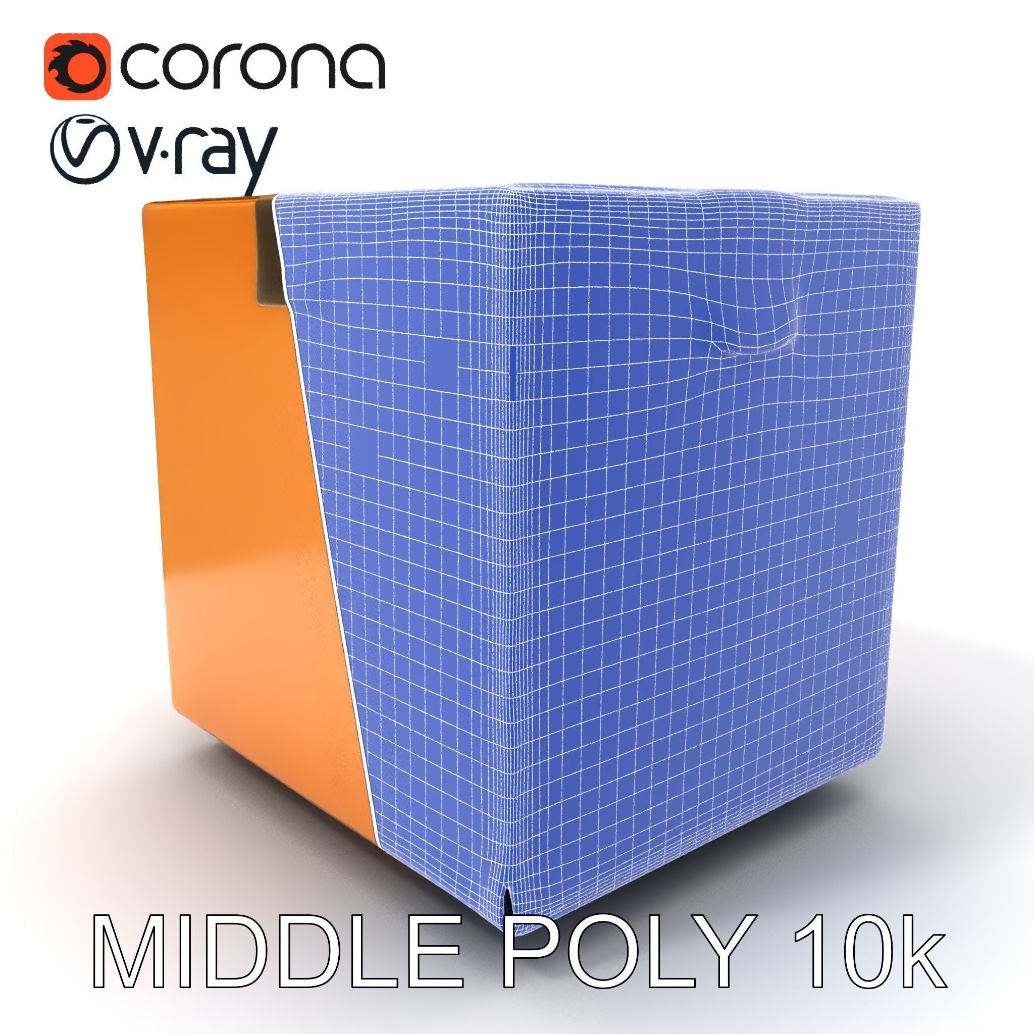 Realistic Cardboard Box Model Pack Low-poly 3D model_9