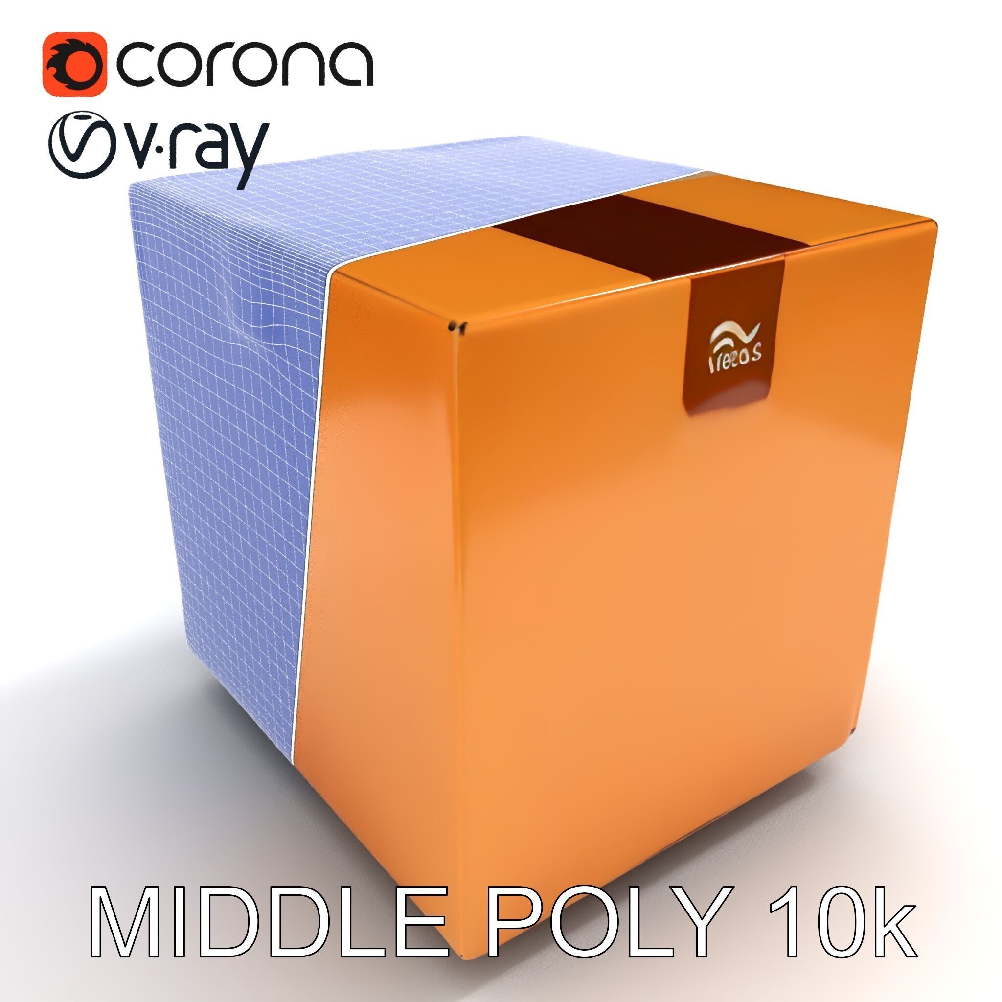 Realistic Cardboard Box Model Pack Low-poly 3D model_6