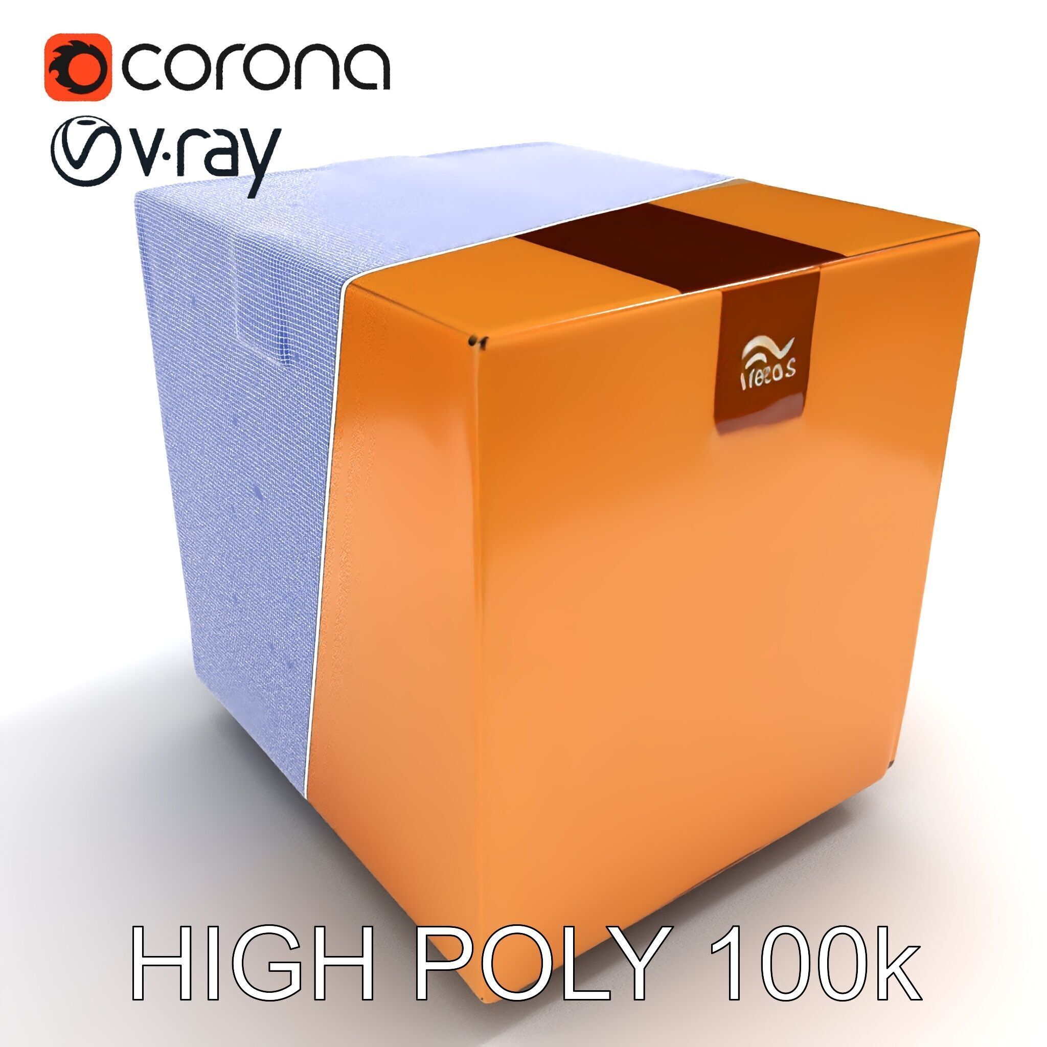 Realistic Cardboard Box Model Pack Low-poly 3D model_11