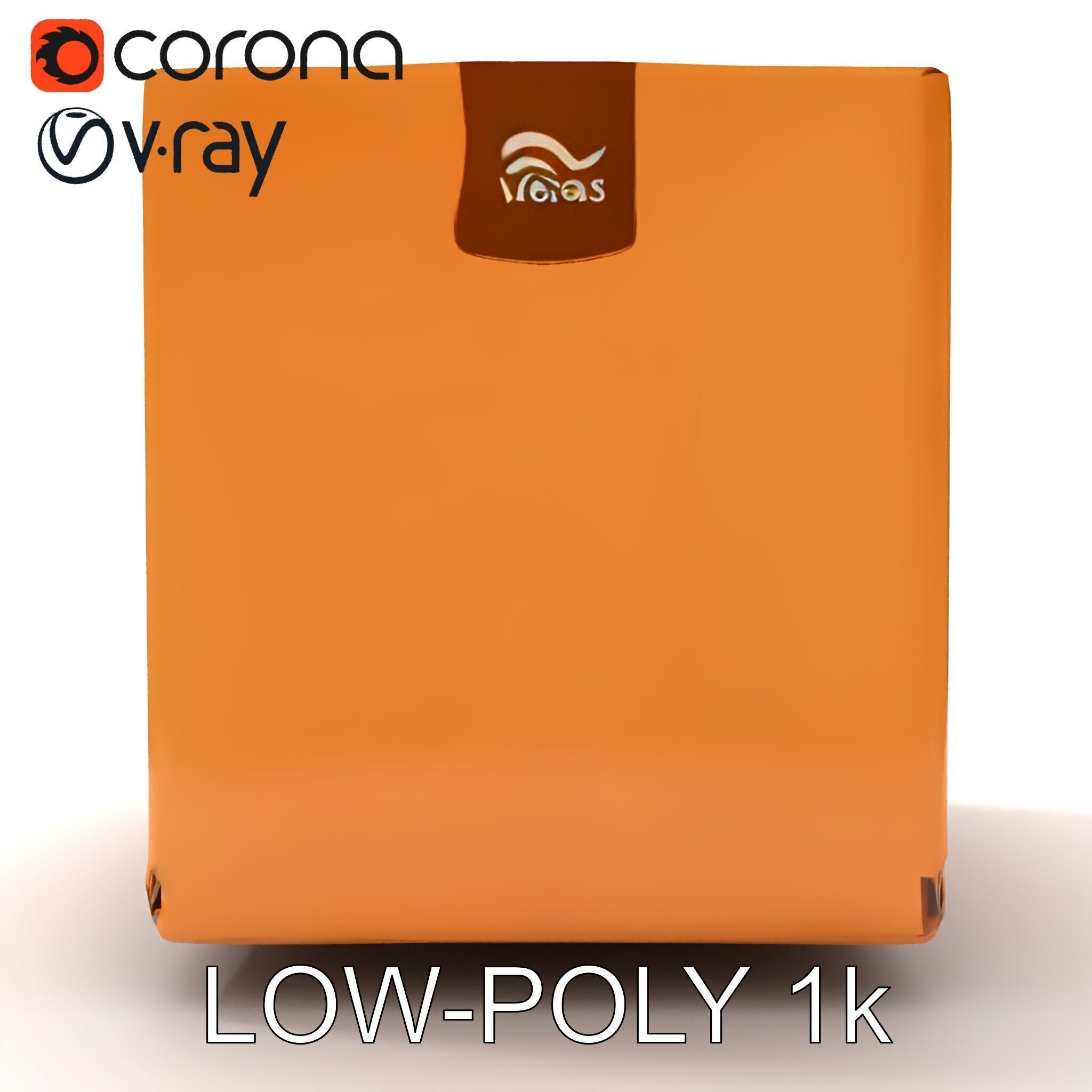 Realistic Cardboard Box Model Pack Low-poly 3D model_26