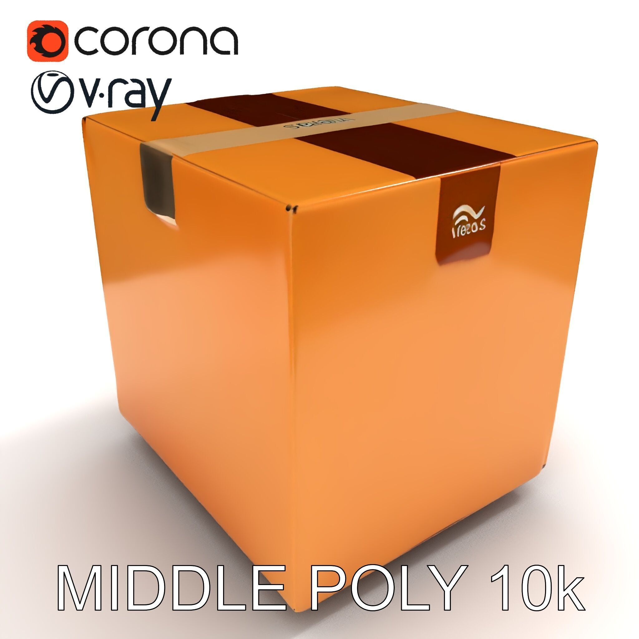 Realistic Cardboard Box Model Pack Low-poly 3D model_31